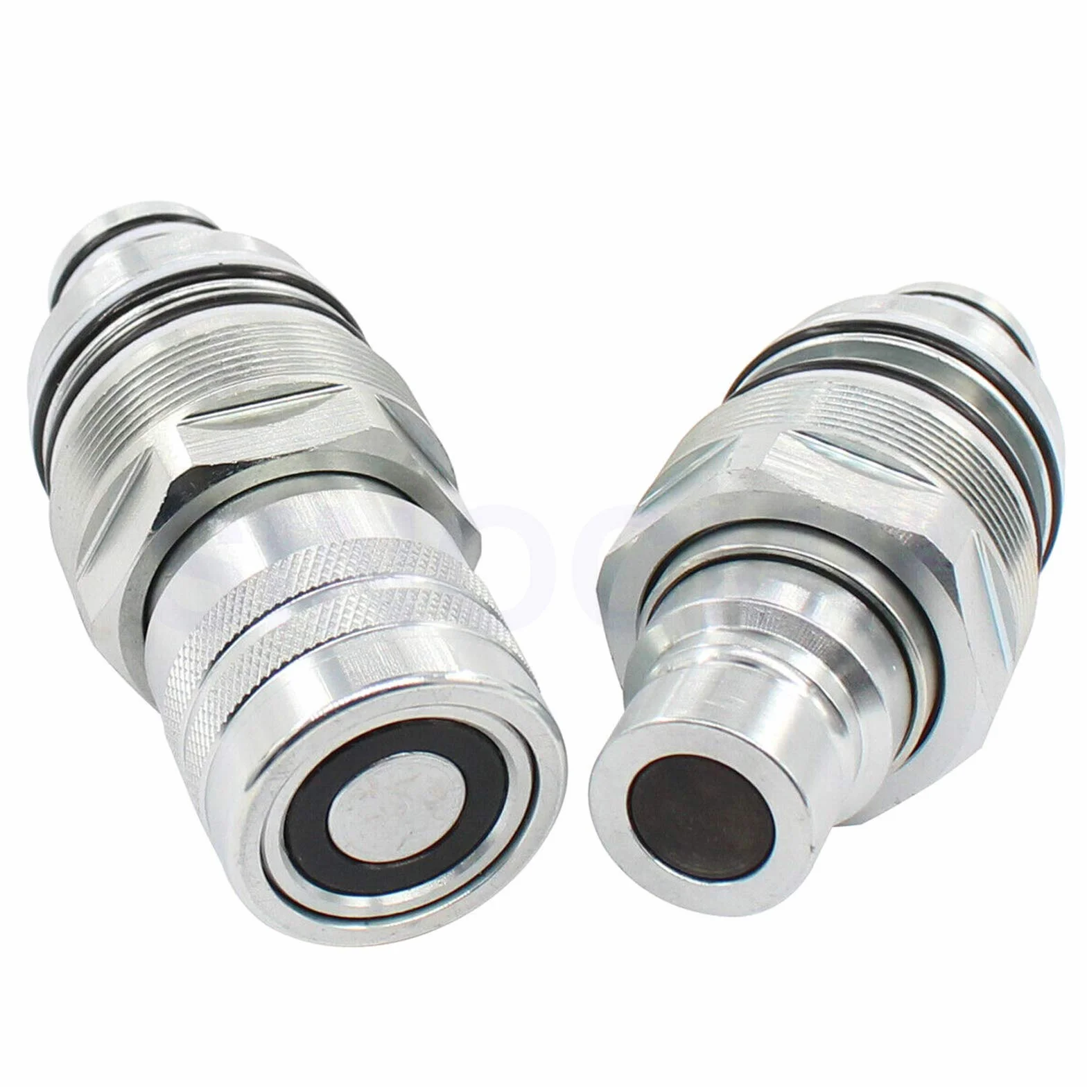 6679837 6680018 Acopladores hidráulicos de cara plana macho y hembra de 46 mm, accesorios hidráulicos de conexión rápida compatibles con Bobcat T140 T190 T250 T450 753 763 773 A220 A300 A770