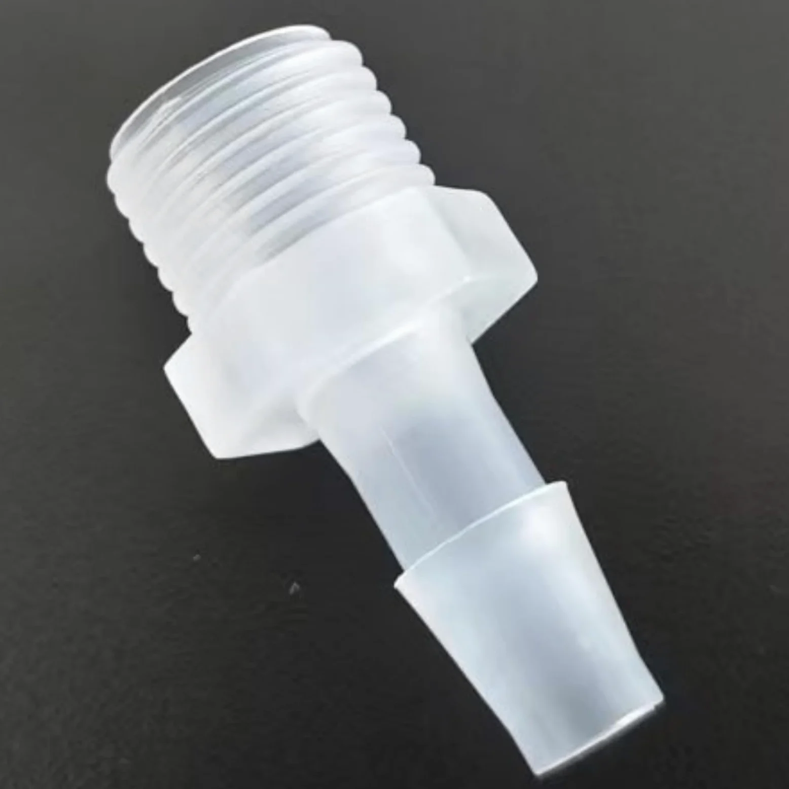 Adaptador de rosca macho 1/4G – Conector de manguera de plástico PP duradero for maquinaria de laboratorio y alimentos – Paquete de 50(1/4inch 6.4mm)