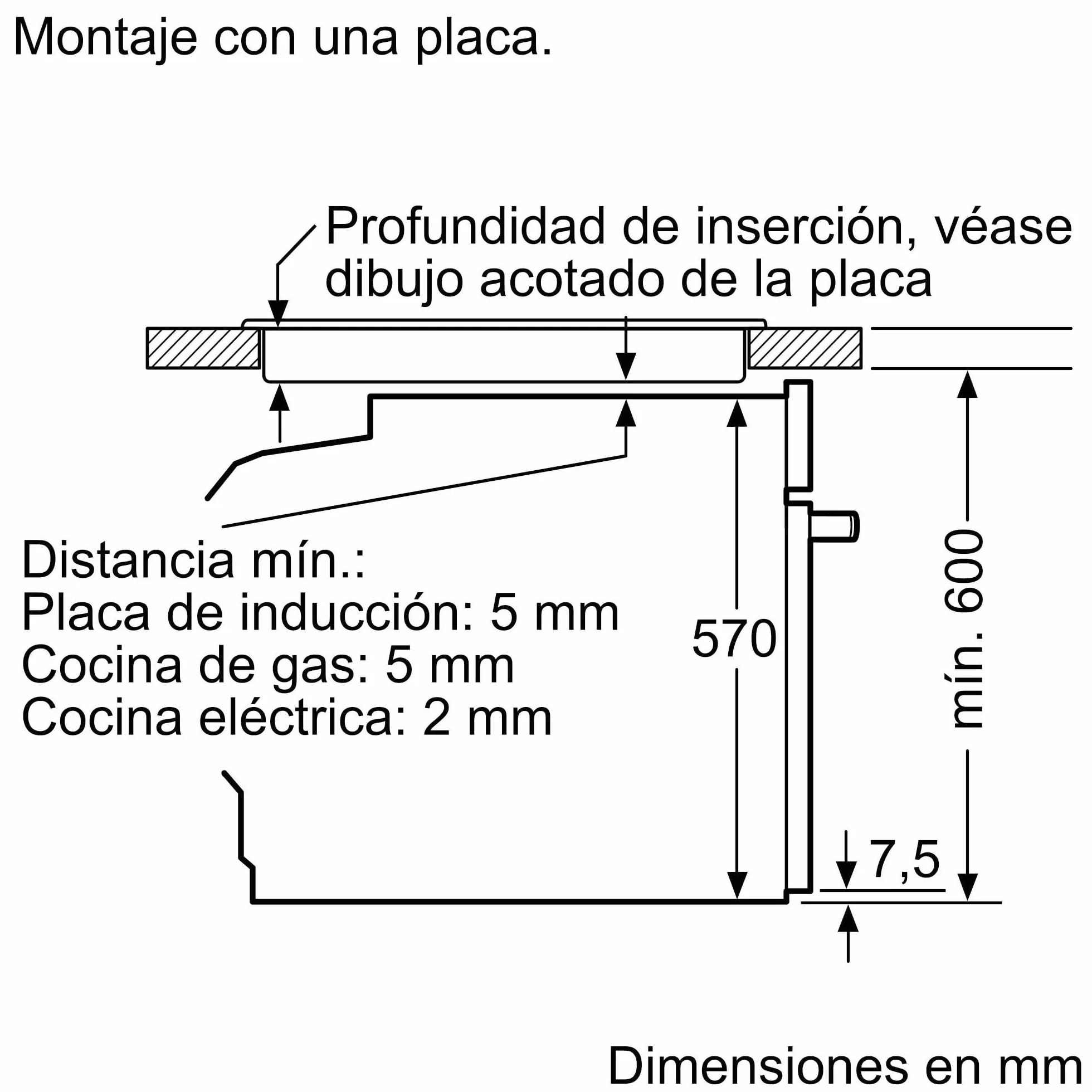 BOSCO Horno Multifunción 60 cm Serie 4 HBA512ES0 Negro