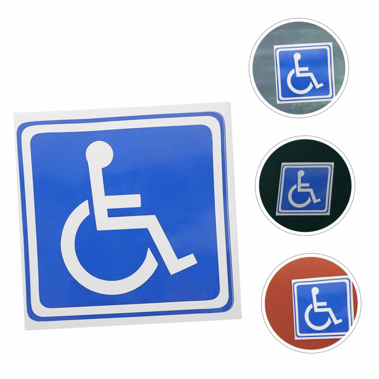 18 Hojas Señalización Discapacitados Coche Calcomanías Silla Ruedas Señal