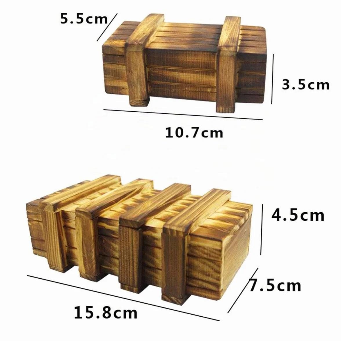 Caja Secreta de Madera Misteriosa para Rompecabezas, Caja Mágica de Madera para Niños y Adultos