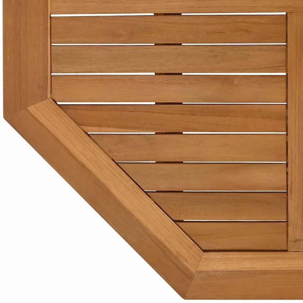 vidaXL Tablero de Mesa Octogonal de Madera Maciza de Teca 90x90x2,5 cm, Superficie de Mesa, Tablero de Mesa de Repuesto, Tablero de Muebles de Madera