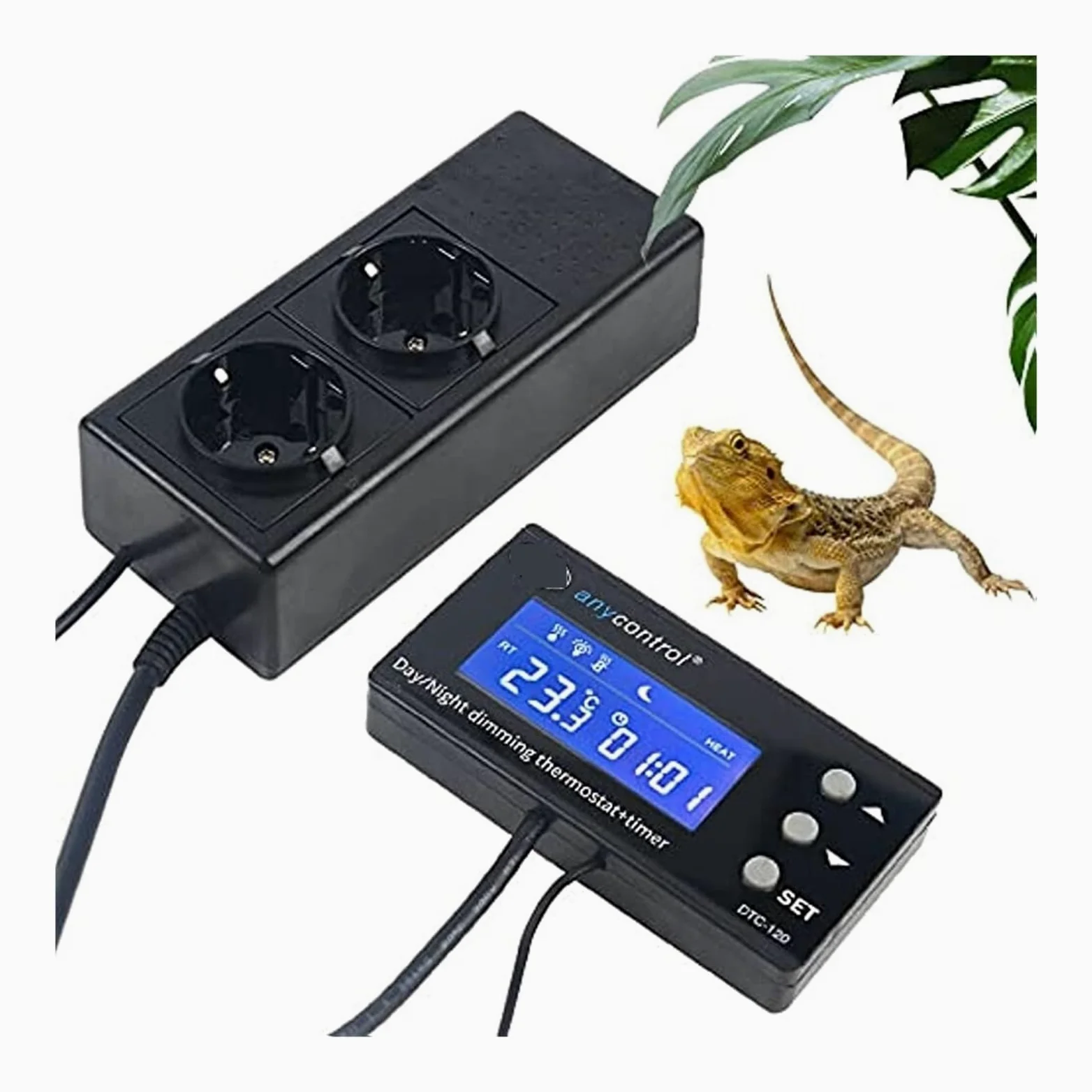 Termostato LCD digital, controlador de temperatura for terrario reptiles Para uso de bricolaje