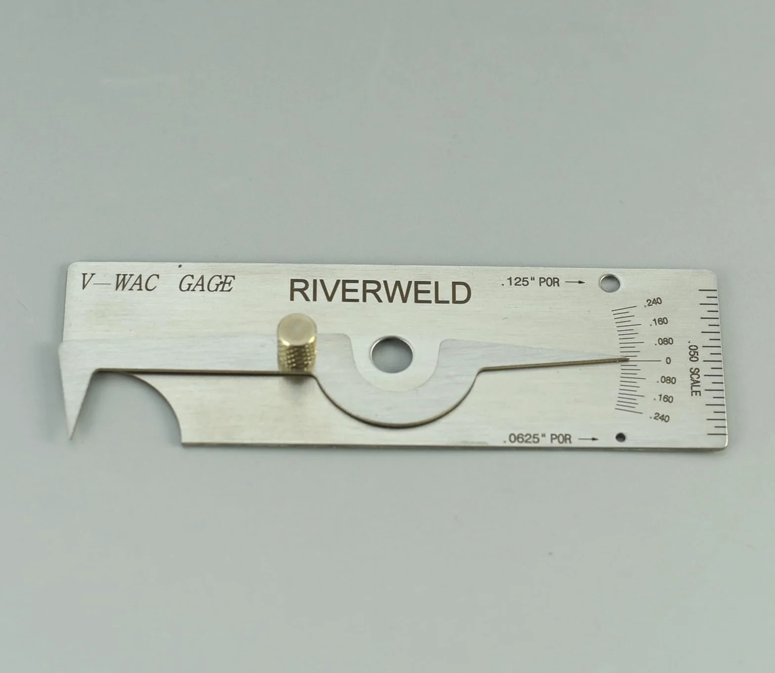 RIVERWELD V-WAC Medidor de soldadura individual para profundidad de pozo, inspección, 0.24 pulgadas