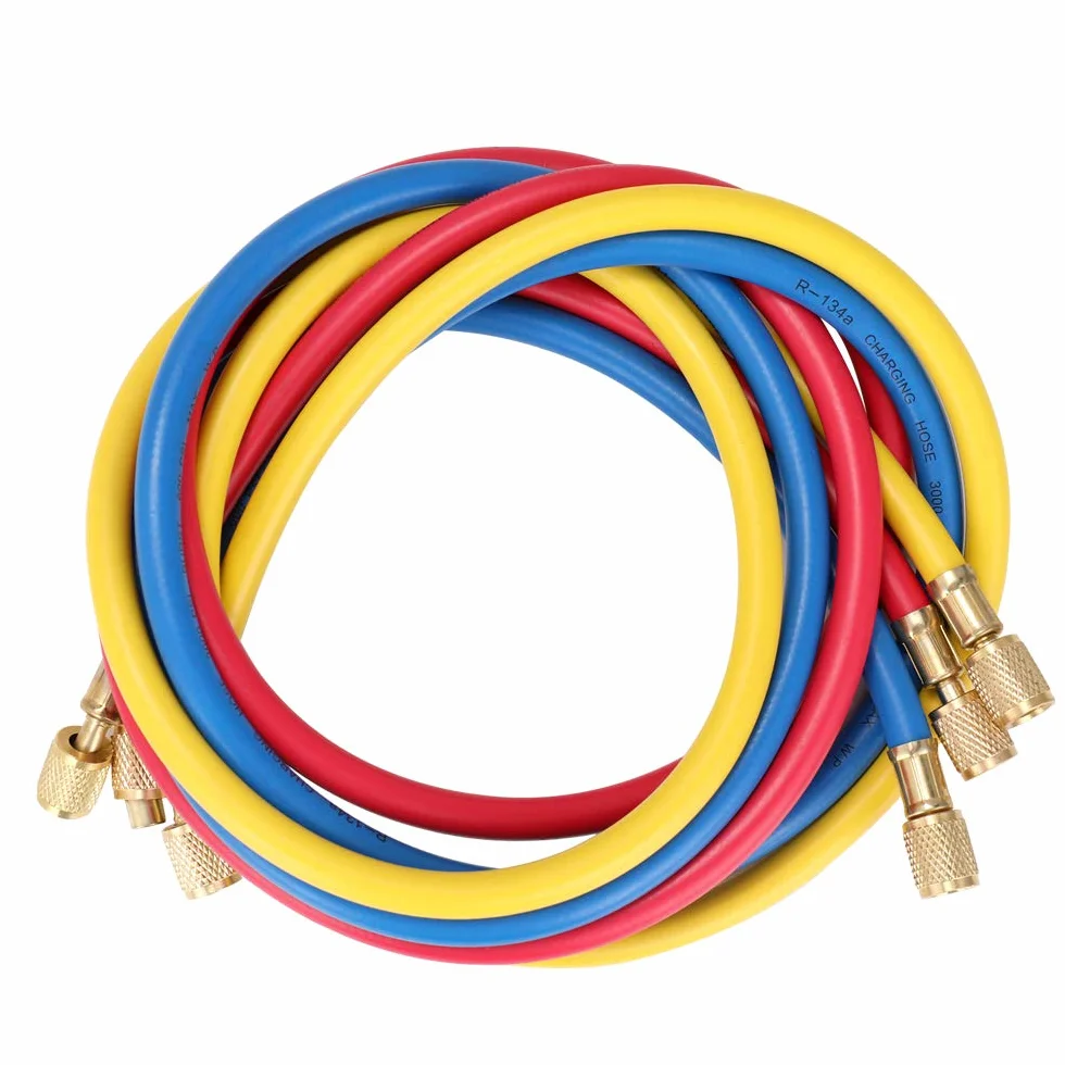 RSFIL Medidor de presión Refrigeración Digital Vacío Presión Colector Probador Medidor Calefacción Ventilación y Aire Acondicionado Probador de Temperatura Válvulas Kit de Herramientas