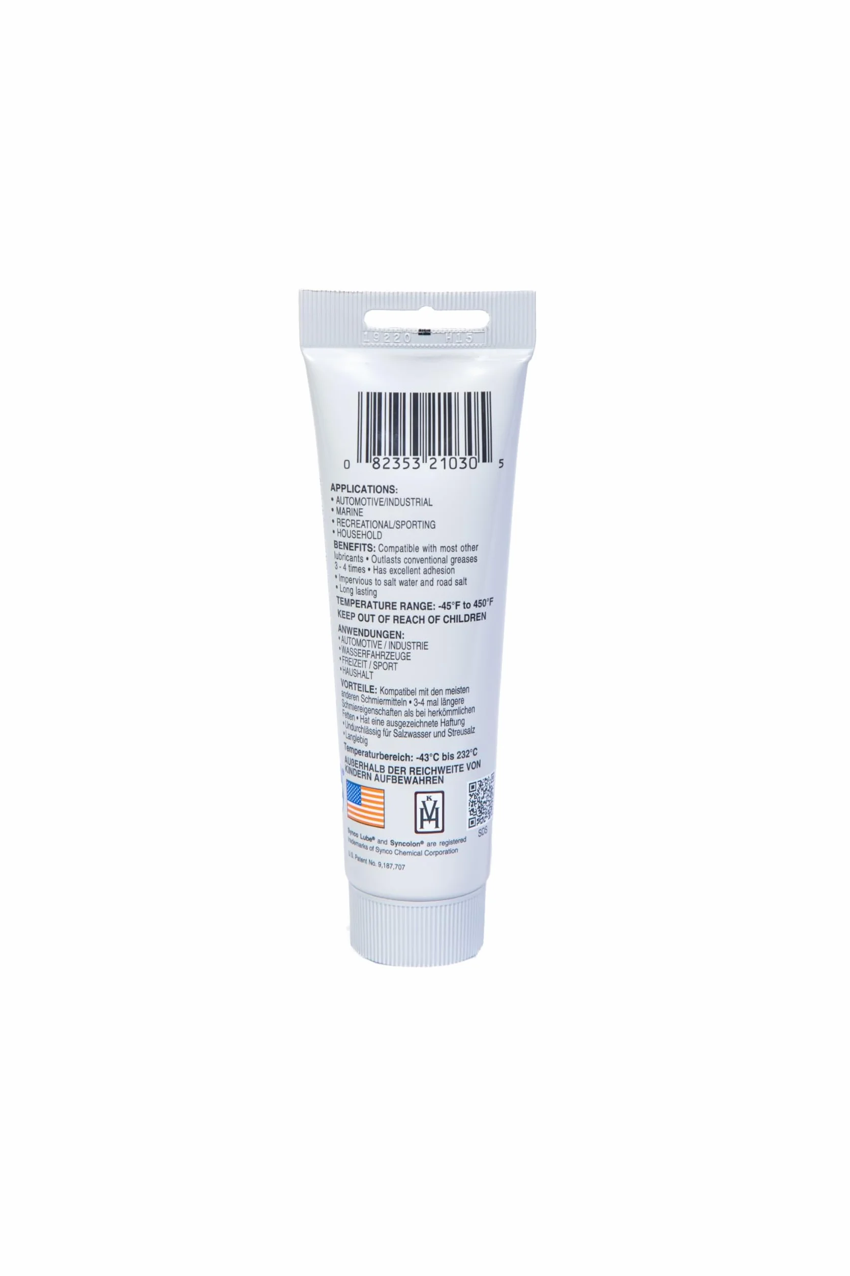 Super Synco Lube Grasa sintética multiusos con Syncolon PTFE 85 g tubo + aplicador 10201