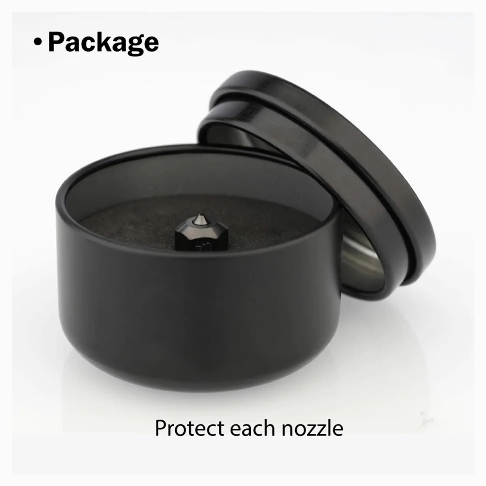 Boquilla MK10 Carburo Tungsteno Compatible con Flashforge Creator Pro X | Material resistente al desgaste, uso a altas temperaturas, extrusión precisa, accesorio hotend(0.4mm)