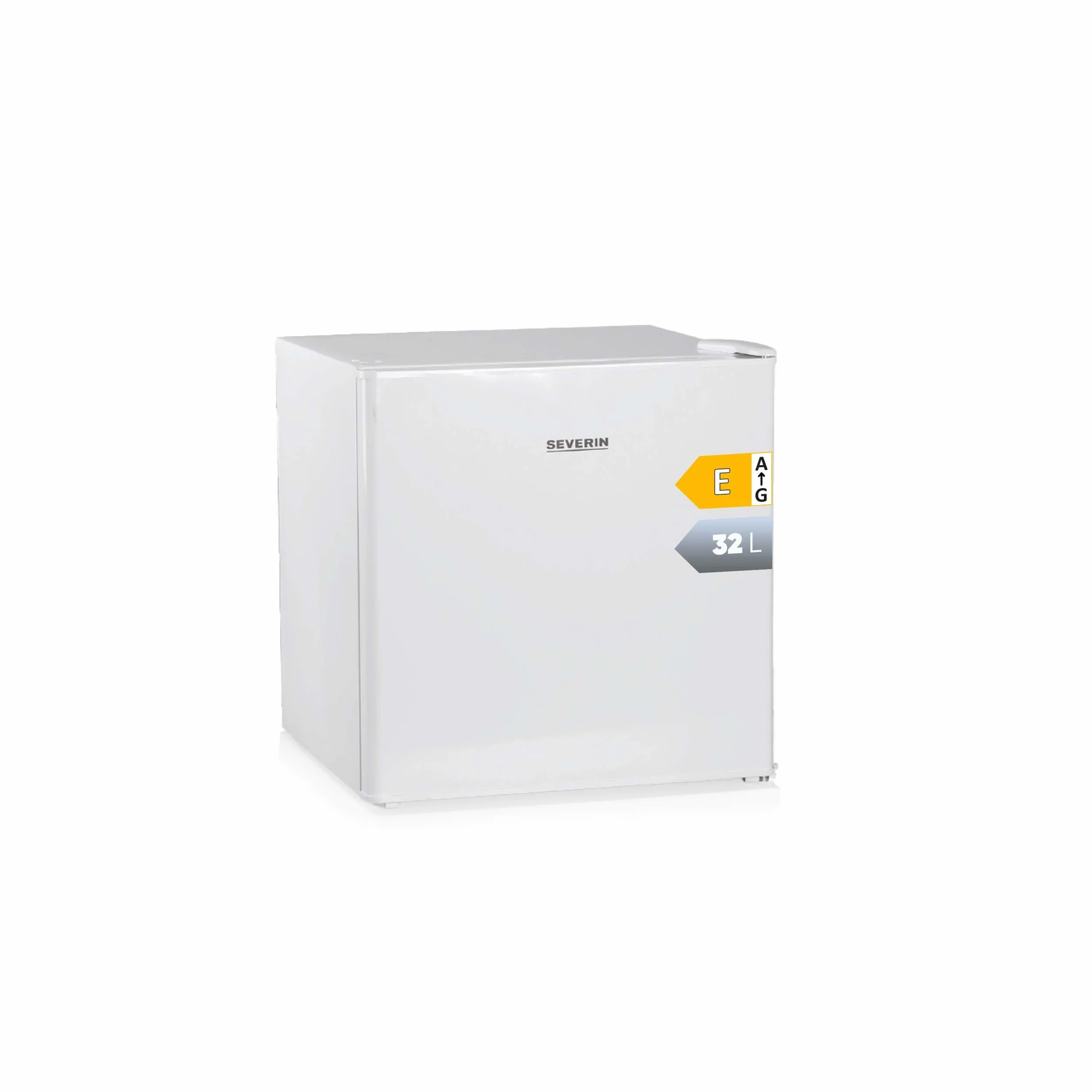 Severin Mini Congelador 32L Bisagra Puerta Intercambiable Estante Cristal Blanco