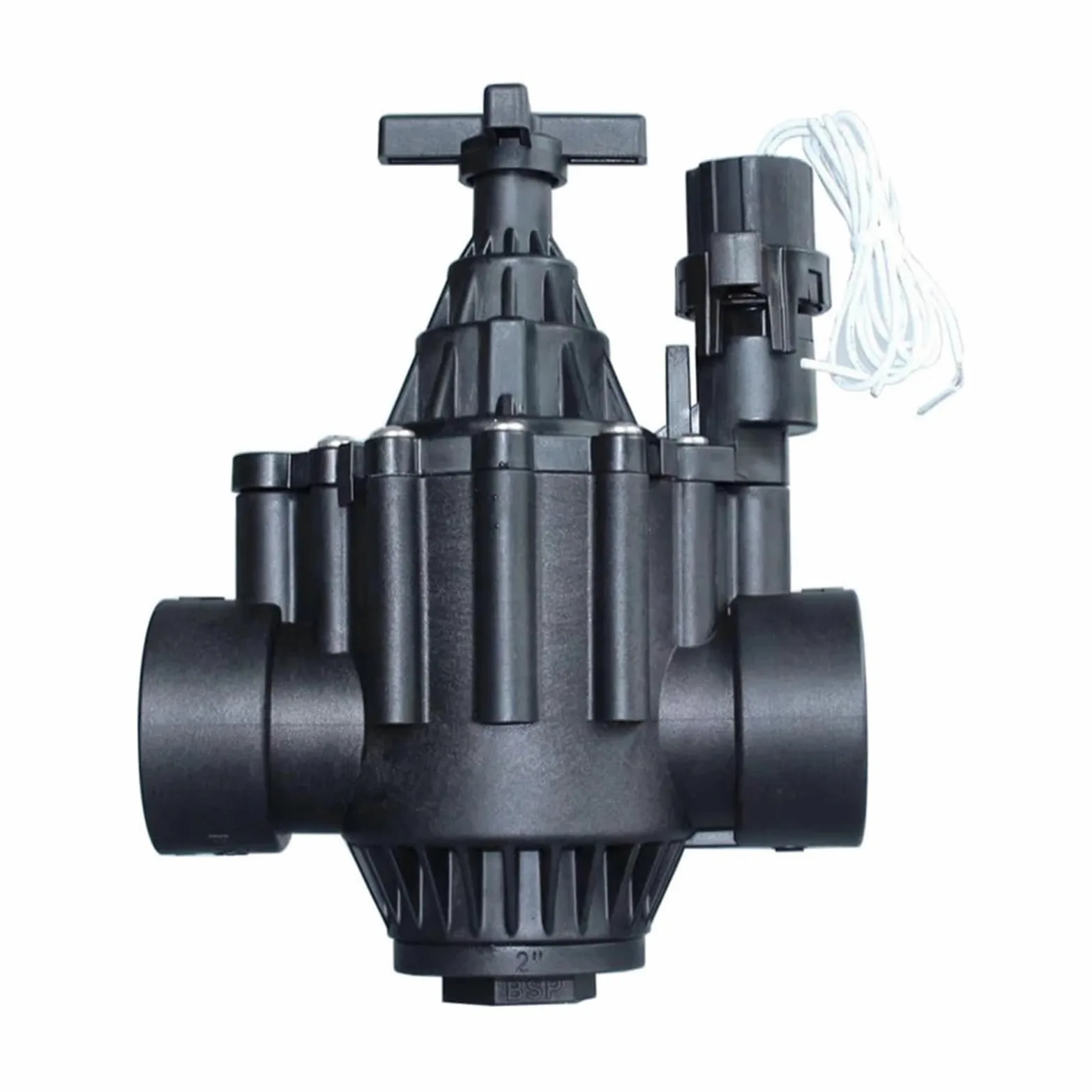 Electroválvula, Válvula Solenoide de riego for jardín, válvula de nailon de 1-1/2 "y 2", normalmente cerrada, 220, 12V, 24V, for riego de paisaje de jardín y granja(DN40,12)