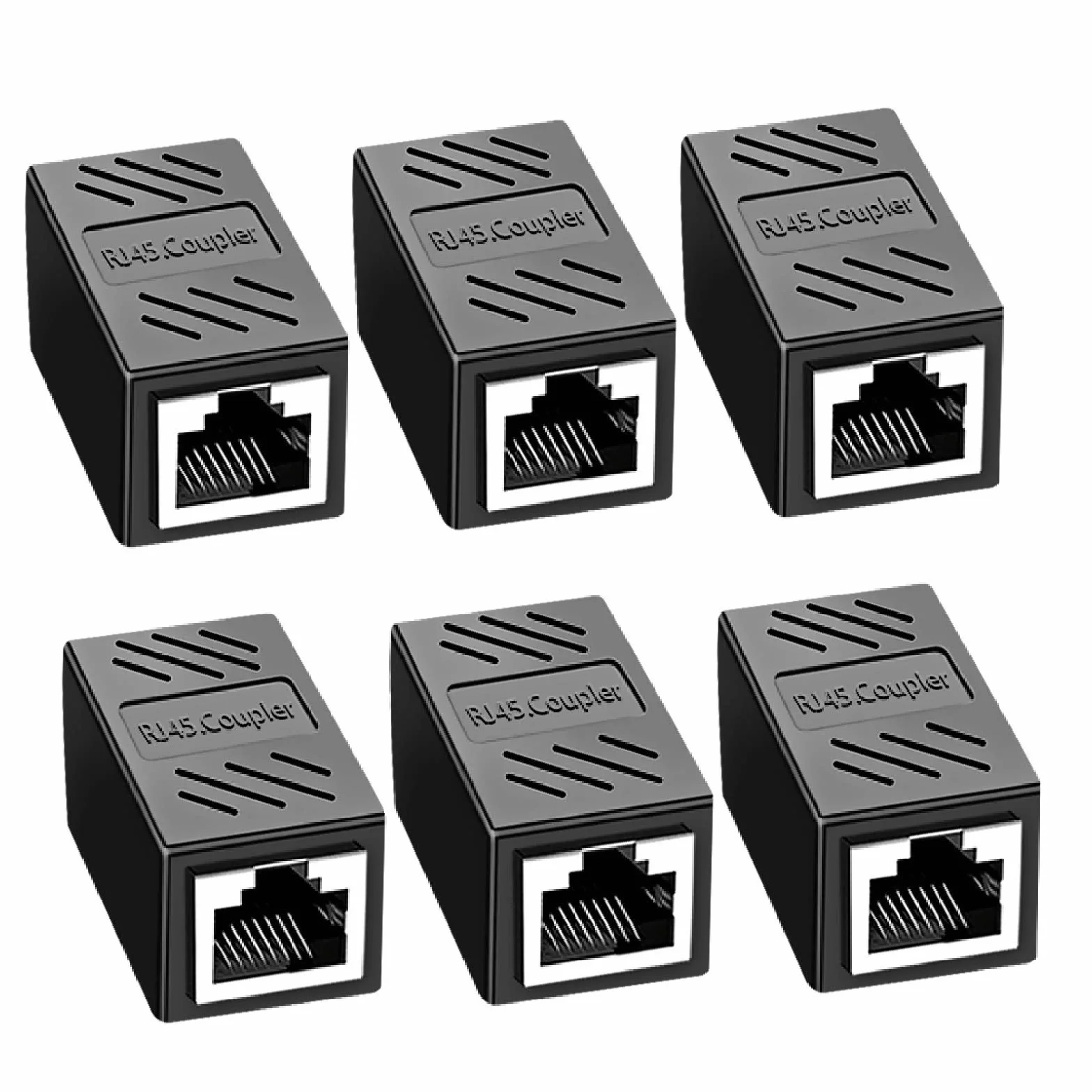 Acopladores RJ45 hembra a hembra, conectores Ethernet 8P8C para cable Cat7/Cat6/Cat5e/Cat5