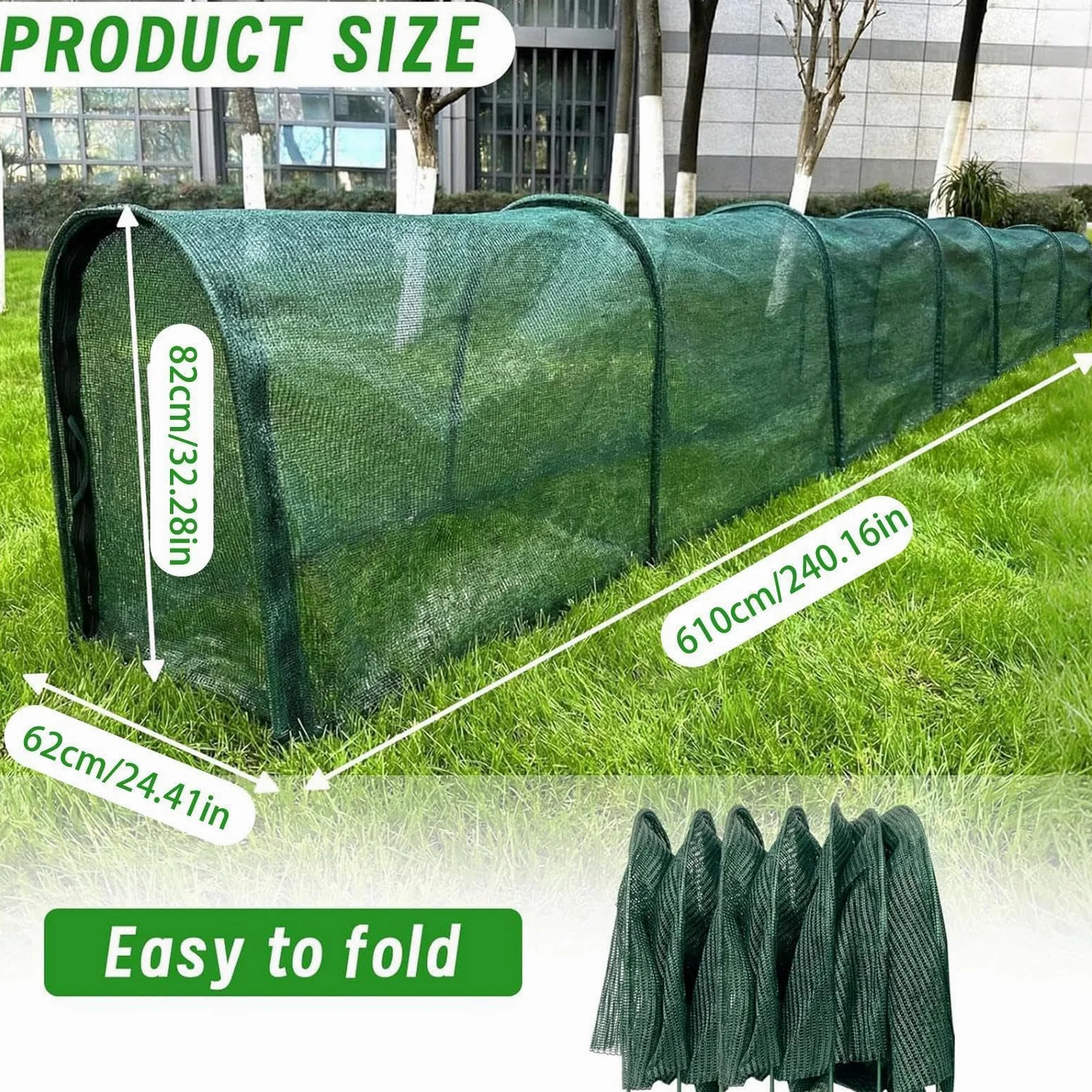 es para Gallinas del Jardín Con Malla Solar Y Recinto Nylon Largo Portátil | Tractor Corral de Gallinas Para Aves de Corral, Patos, Conejos, Pájaros, Interior, Exterior, Jardín, Granja,