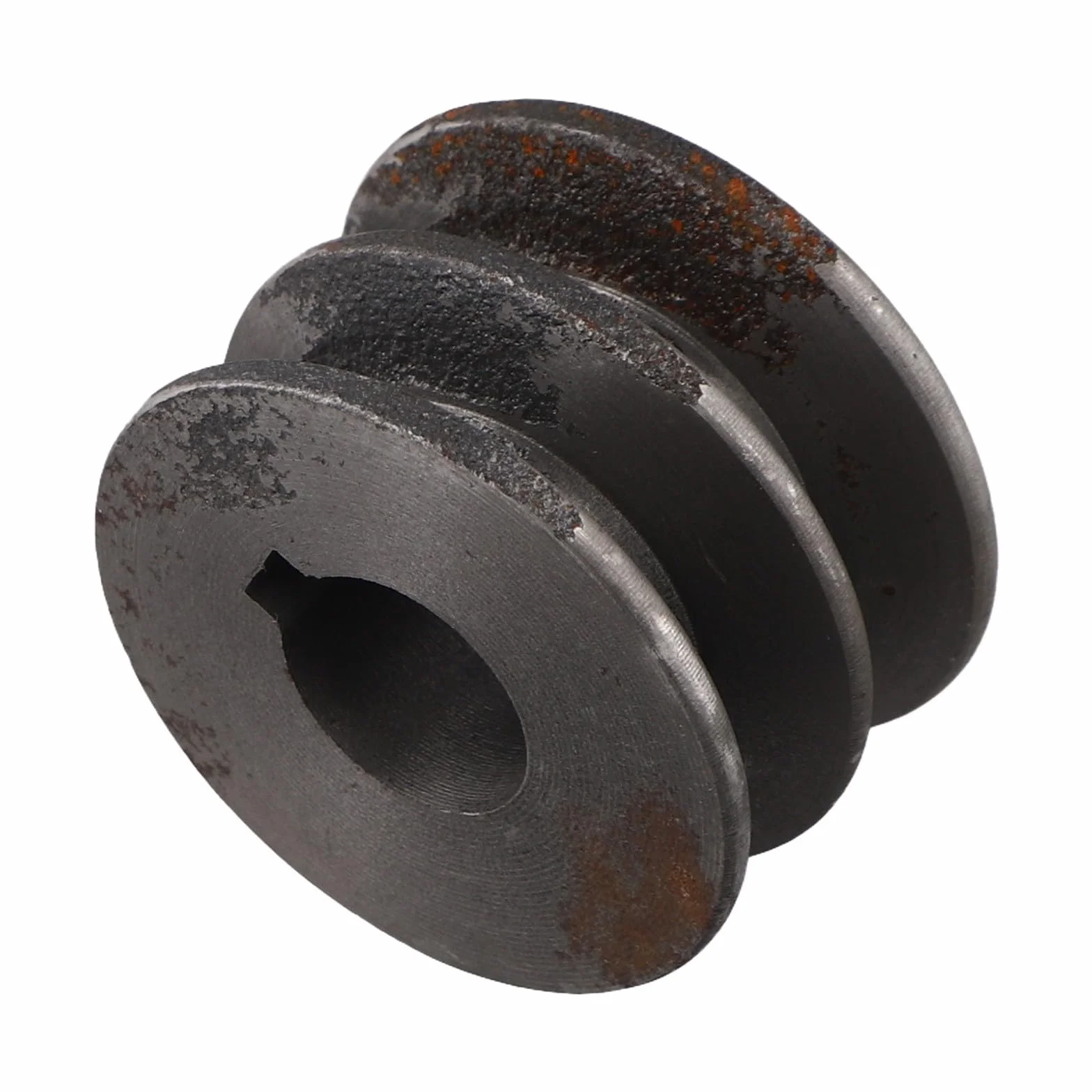 Polea de correa en V de hierro fundido doble ranura 50 mm para motores