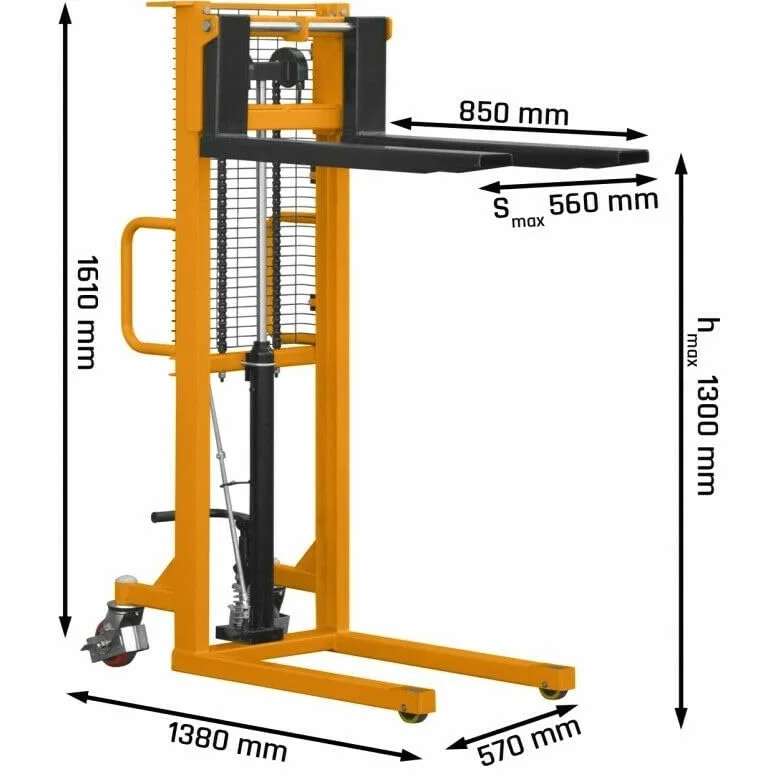 CORMAK Apilador de plataforma P513 Apiladoras 500 kg