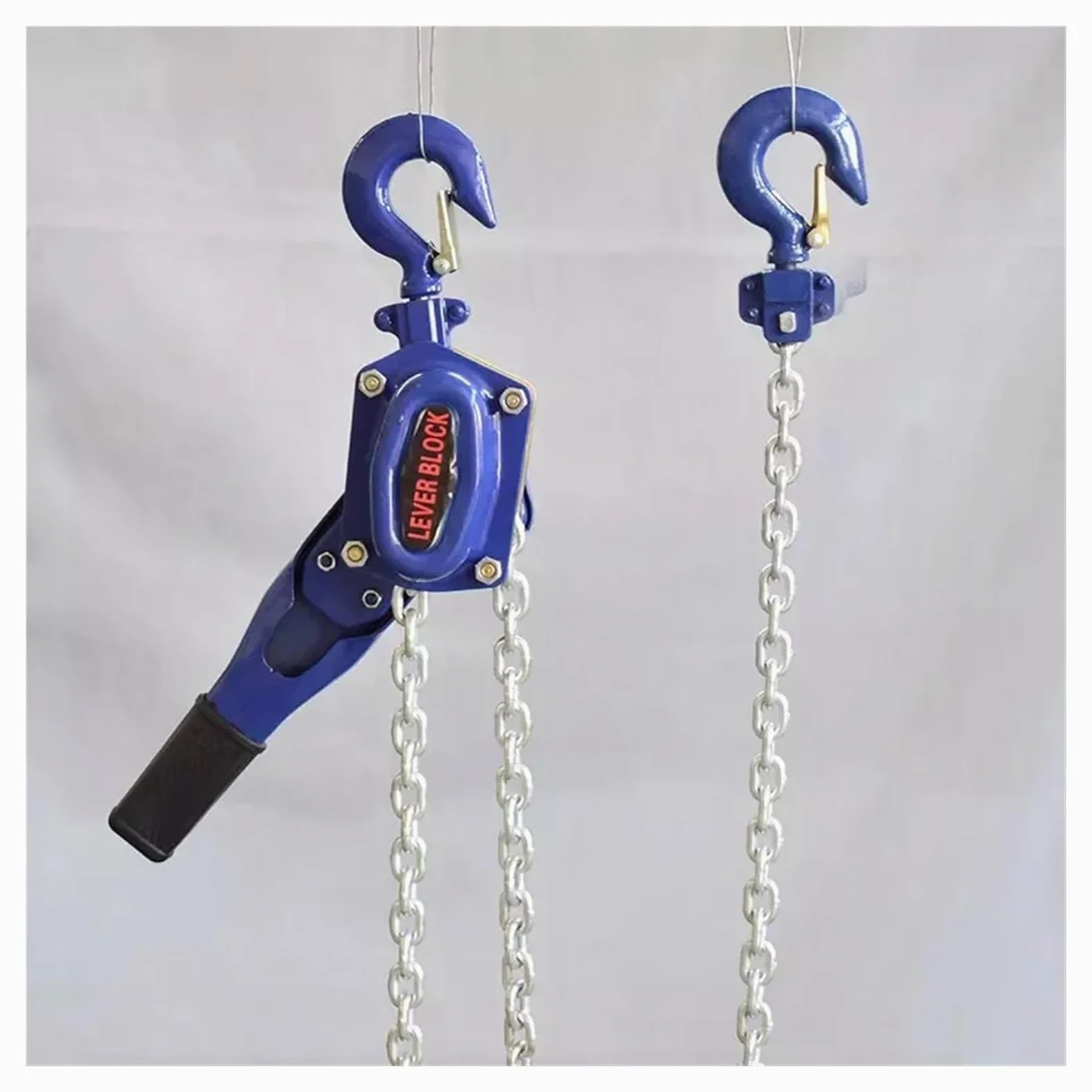 Polipasto manual de palanca 0.75T-3T, polipasto de cadena resistente, equipo de elevación portátil, altura de elevación de 1.5 m, ideal para uso industrial y de bricolaje, fácil operación, diseño