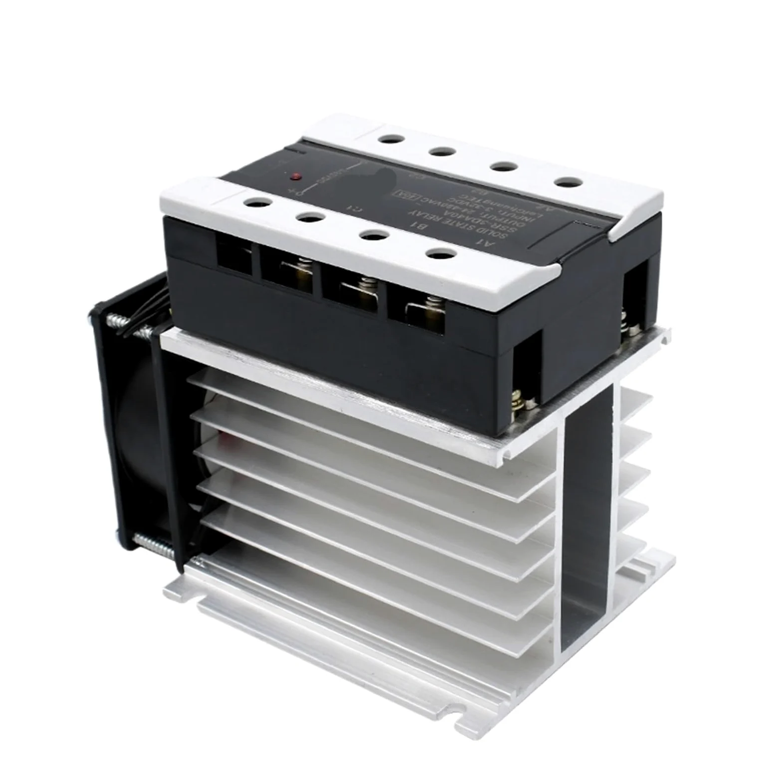 Relé de estado sólido Relé de estado sólido trifásico de control de 40 A, 3-32 V CC, con radiador integrado for interruptor de encendido y apagado(DC control AC)