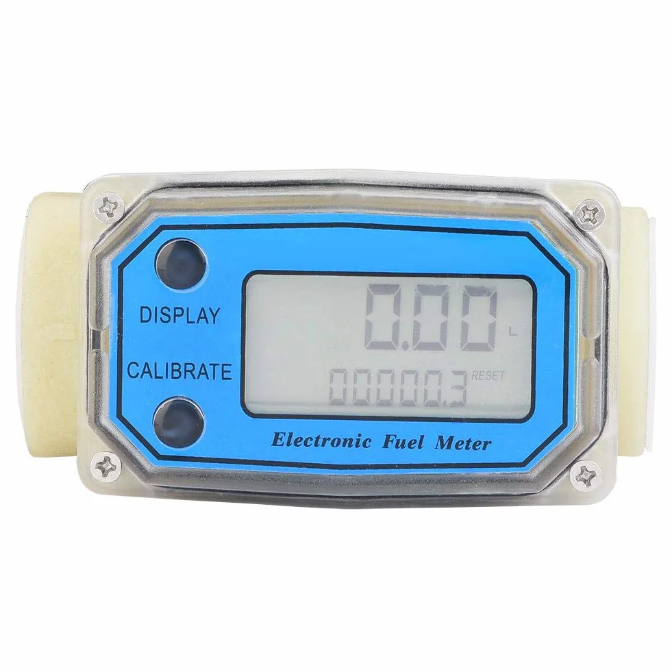 Medidor de flujo de turbina digital 1" NPT 15-120 l/min medidor de agua combustible aceite