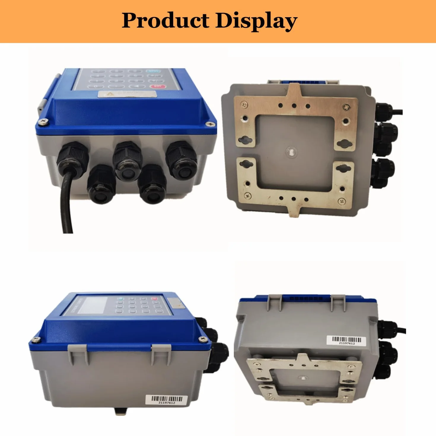 Medidor de flujo ultrasónico, medidor de control de flujo de agua líquida TUF-2000B, contador de flujo, pantalla LCD con transductores de abrazadera TM-1/TL-1/TS-2, DN15-6000 mm,TM-1(DN50-DN700)