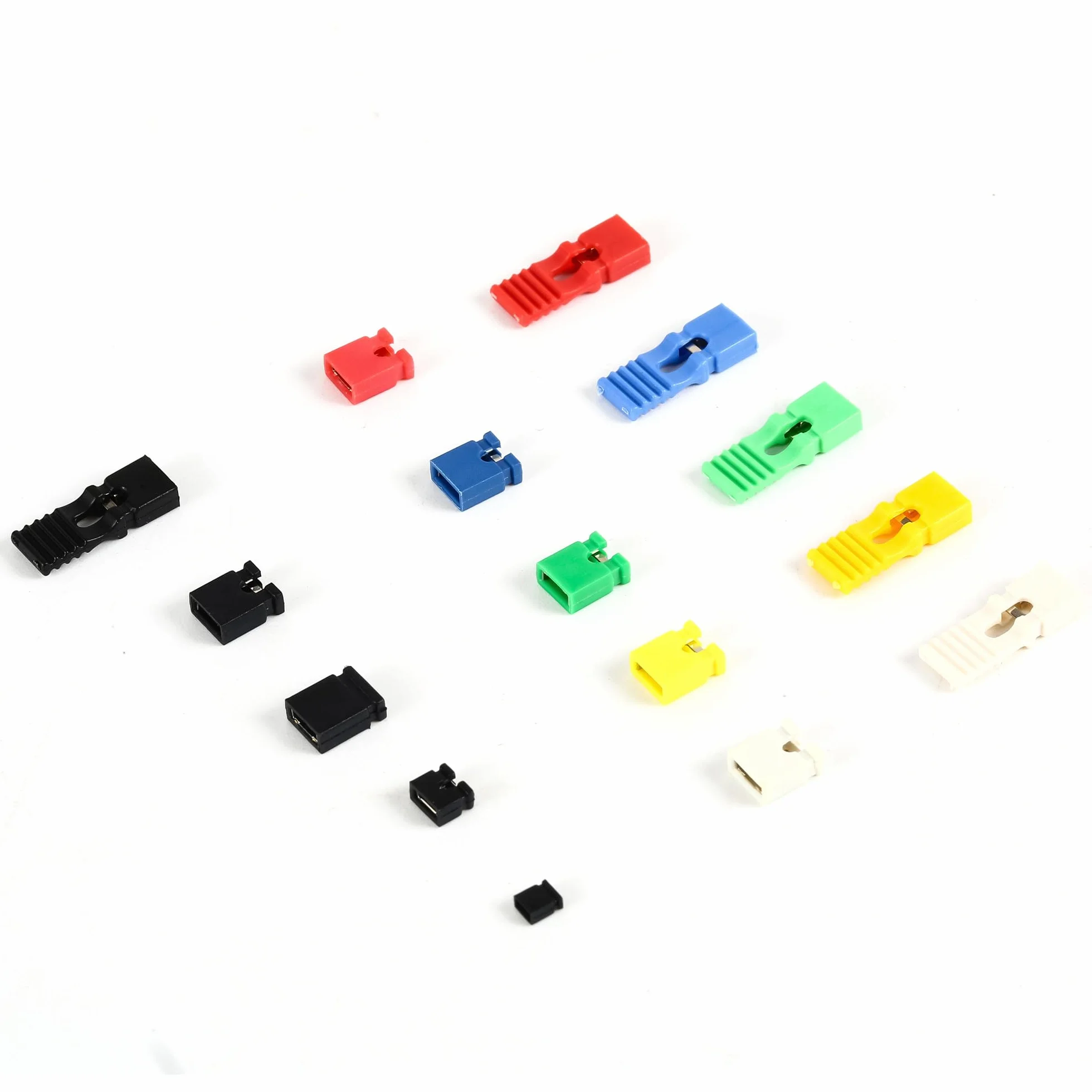 Juego de 300 Tapas Mixtas 2,54 mm 2,0 mm 1,27 mm para Arduino Raspberry Pi PCB Jumper Cap Shunts