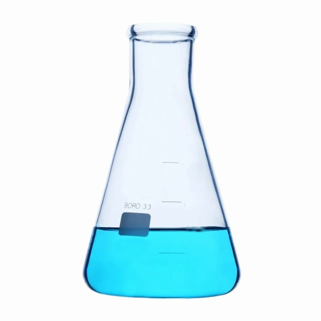 10 unids/lote 100mL matraz cónico de vidrio química matraz Erlenmeyer borosilicato equipo de laboratorio de resistencia a altas temperaturas(100ml with cap 10pcs)