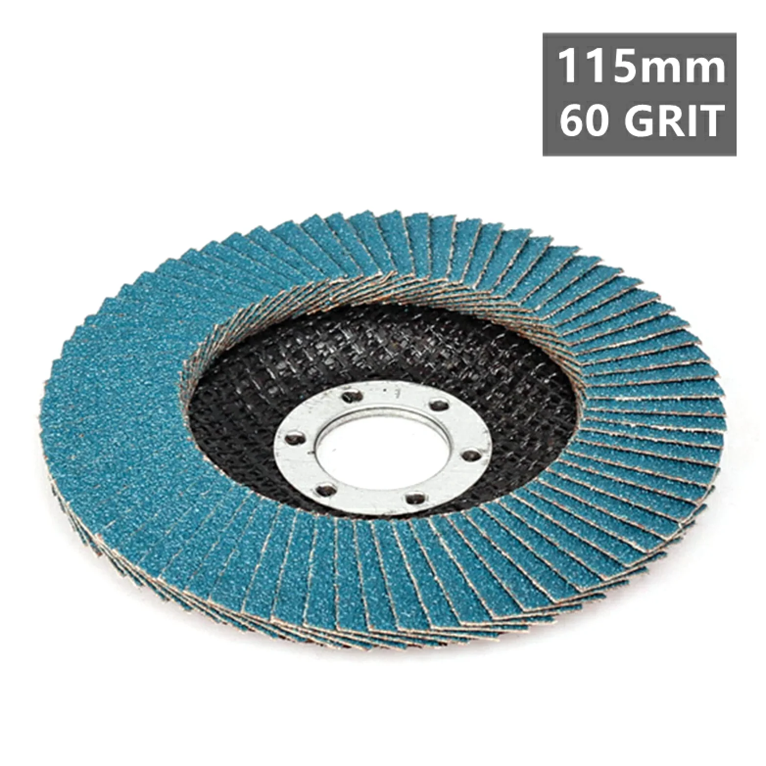 Abrasivo Flap Rueda de Lijado Pulido, Discos de lijado for amoladora angular de 10 piezas de 115/125 mm, hojas de muela abrasiva de grano 40/60/80/120 for acero inoxidable y hierro, 125 mm, grano 80,