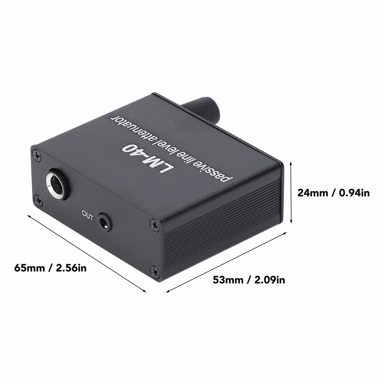 KIMISS Atenuador Pasivo de Sonido -40 DB a -15 DB Cable 3,5 Mm
