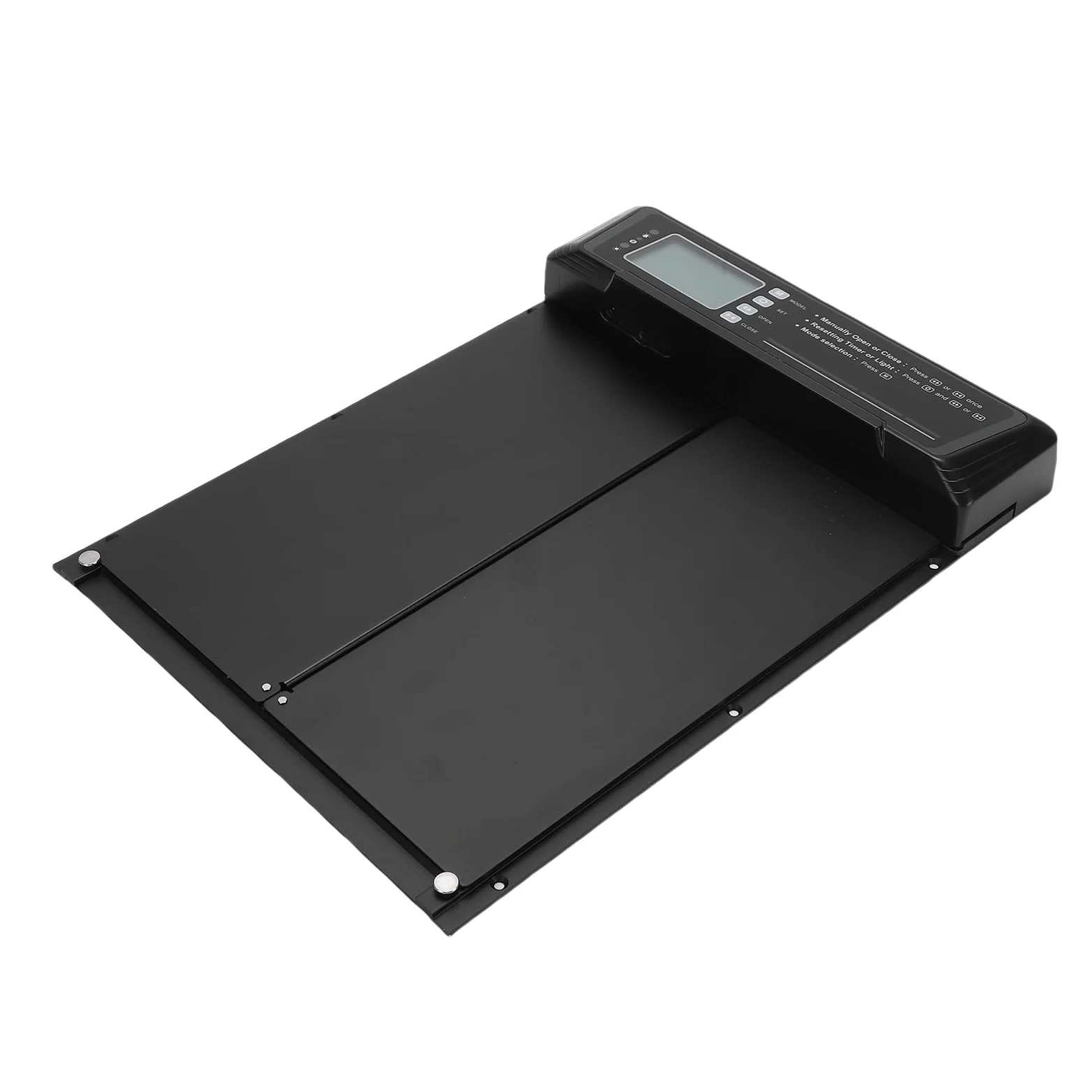 GLOGLOW Puerta Automática para Gallinero, Abridor de Puerta para Gallinero con Energía Solar, Automática para Pollo con Sensor de Luz, Temporizador, Control Remoto, Alarma