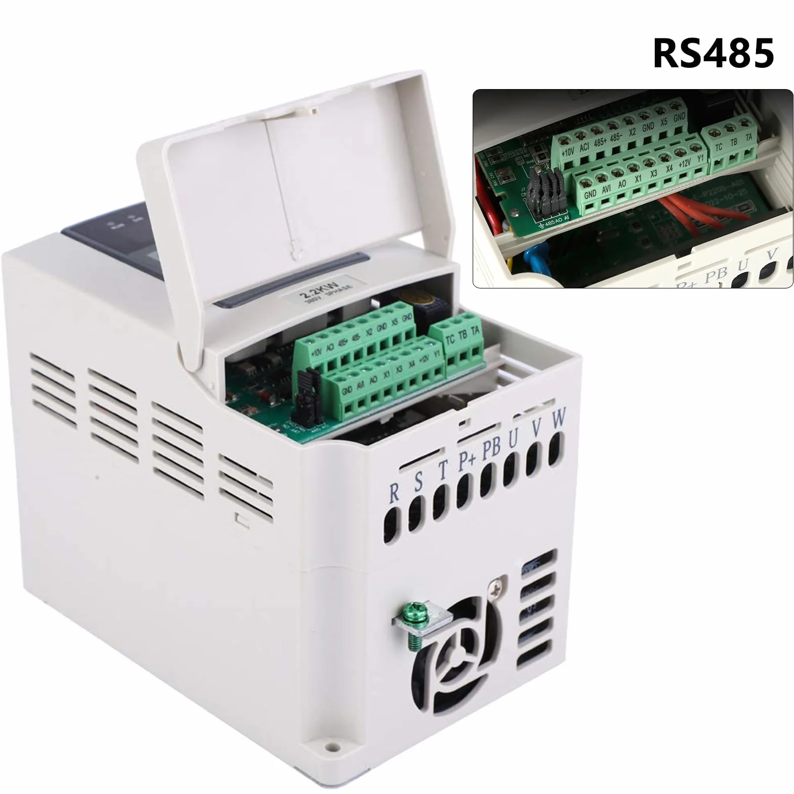 Variador 220 380, 2.2kw Variador de Velocidad del Motor Entrada Monofásica 220V, Salida Trifásica 380V Variador de Frecuencia para Control de Velocidad del Motor