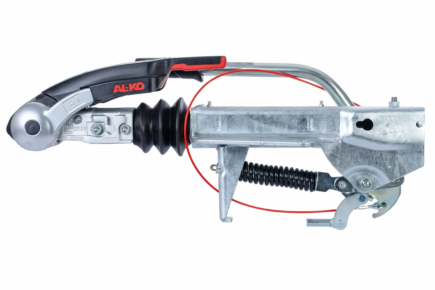 AL-KO Dispositivo de inercia con Enganche AKS3004 para Remolque 251S 1500-2700 kg Lanza en V Freno de inercia con estabilizador Carga Vertical 120 kg Caravana Seguro
