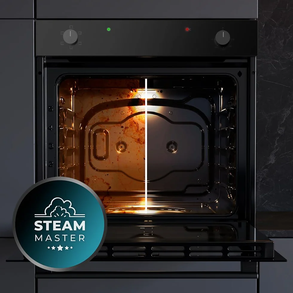 Cecotec Bolero Hexa C126001 Horno Integrable 77L 2800W 5 Funciones Steam Assist EasyClean Puerta Fría
