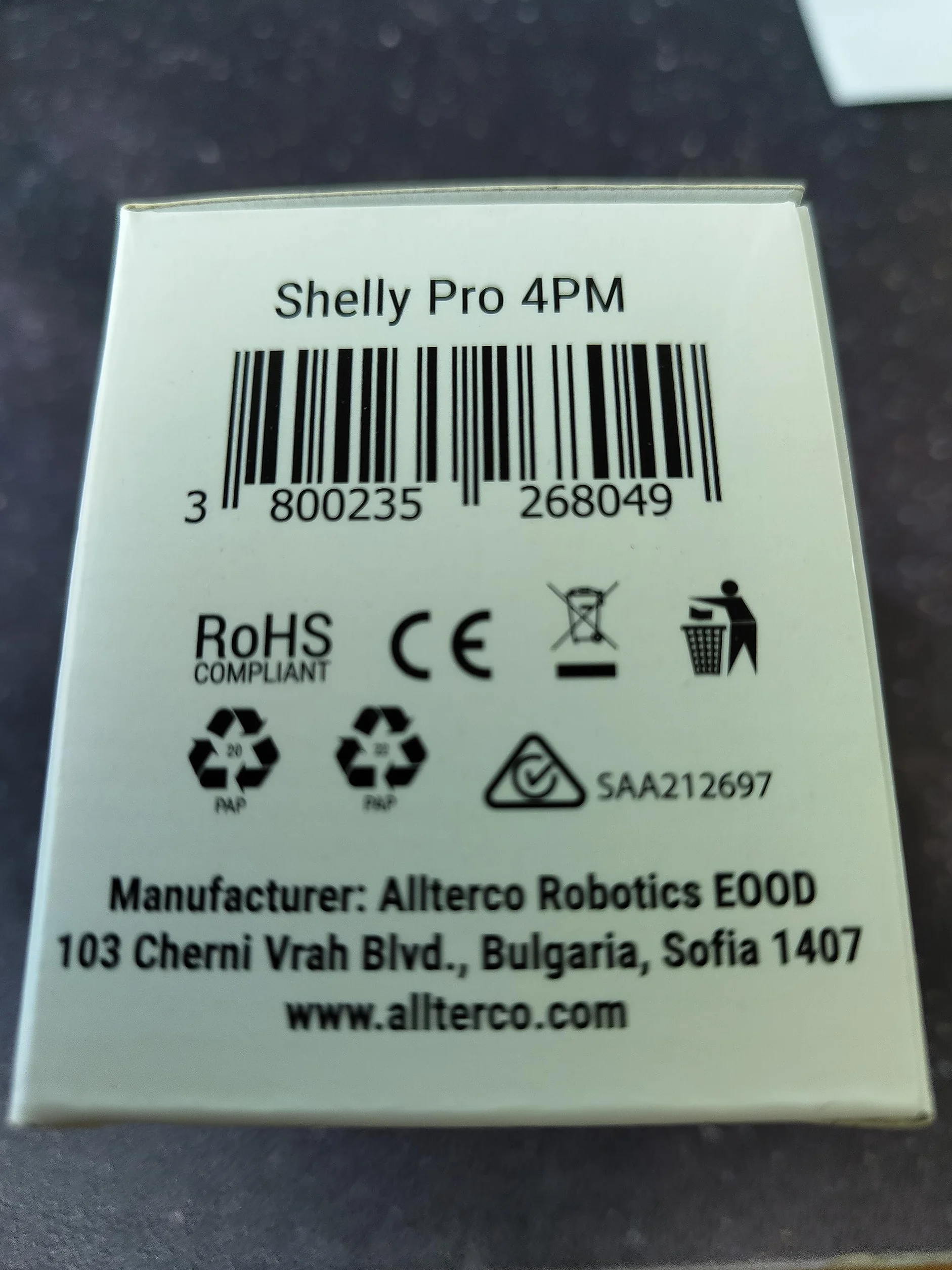Shelly Pro 4PM V2, Relé inteligente wifi, LAN, Bluetooth, 4 canales, carril DIN, profesional