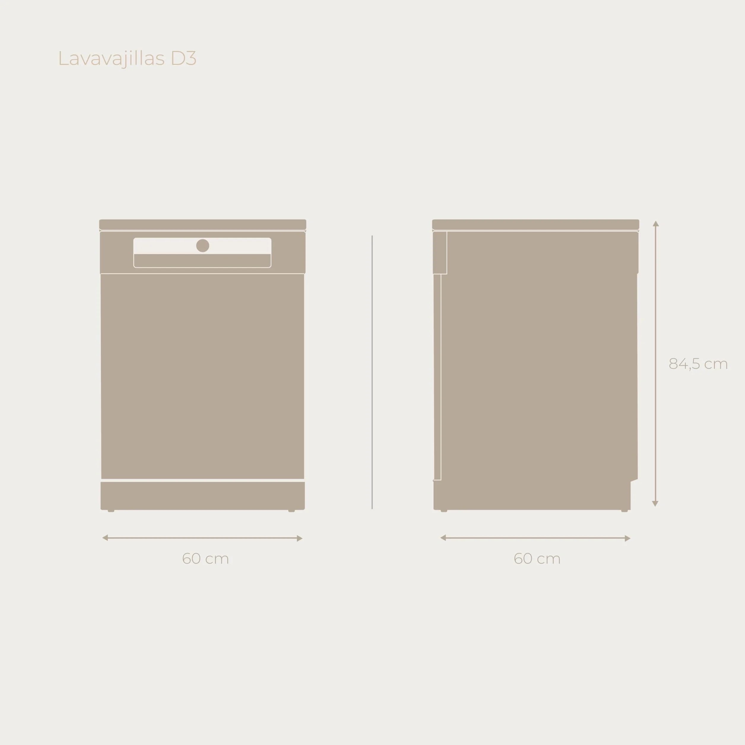 EVVO Lavavajillas 60cm 14 Cubiertos Eficiencia C Programa Media Carga Sensor Inteligente ECO 8 Programas Bandeja Ajustable Inox D3X