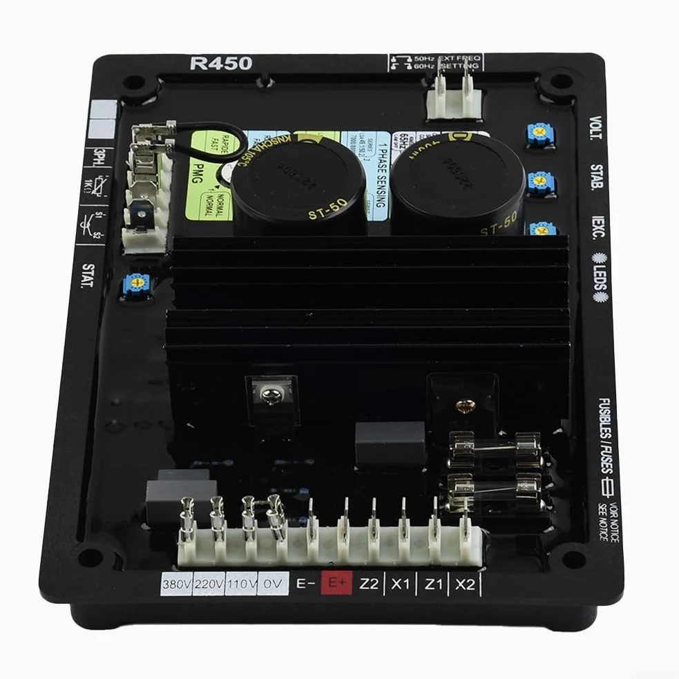 Regulador de voltaje automático AVR R450 para generador Leroy Somer, compatible con alternadores LSA 46.2 47.2 49.1 50.2, pieza de repuesto de módulo de control industrial
