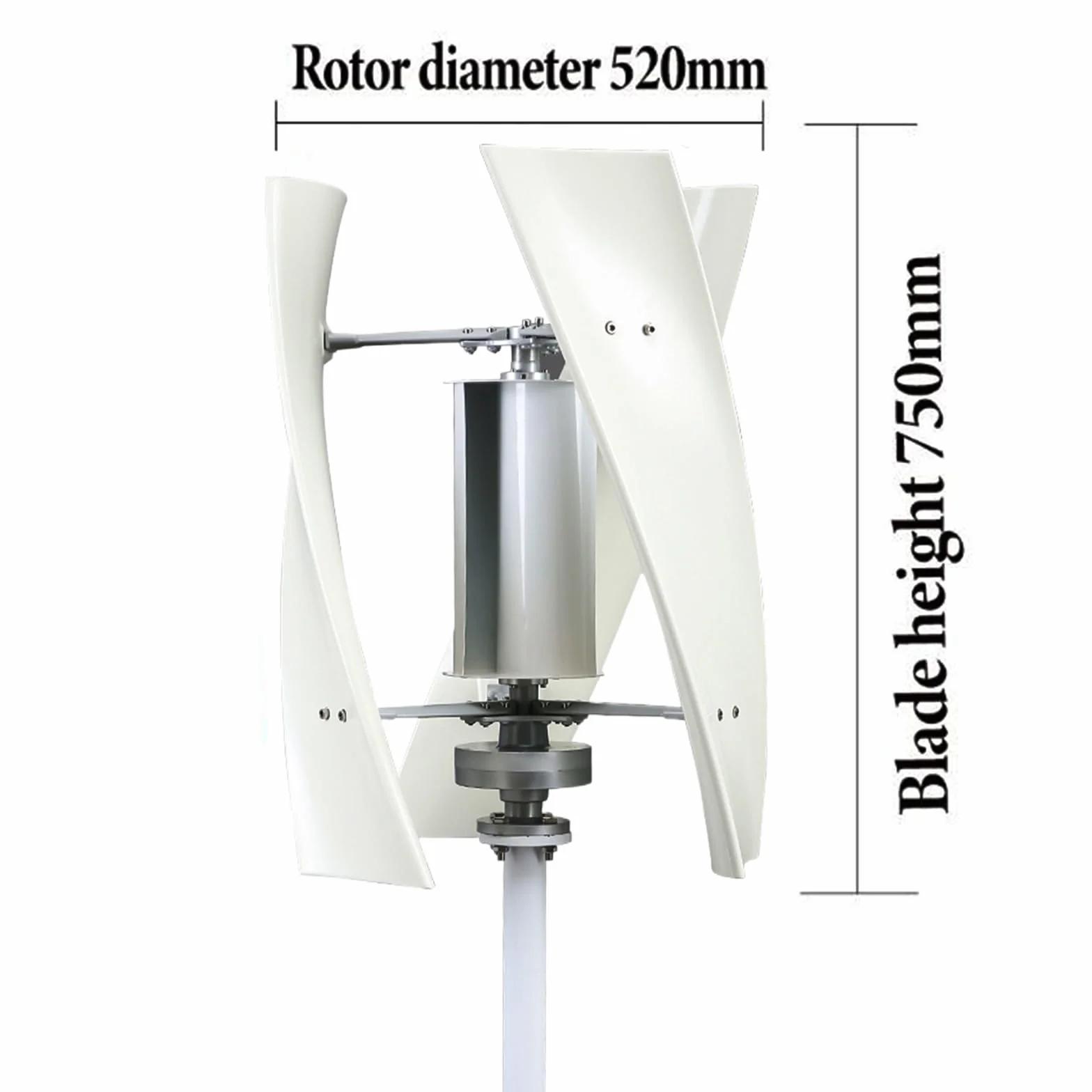 Generador de turbinas eólicas Verticales de 10000W, 12v 24 V Dynamo Magnética Free Energy Fuerte Potencia sin núcleo RPM RPM Viento Vertical con Controlador para Uso doméstico