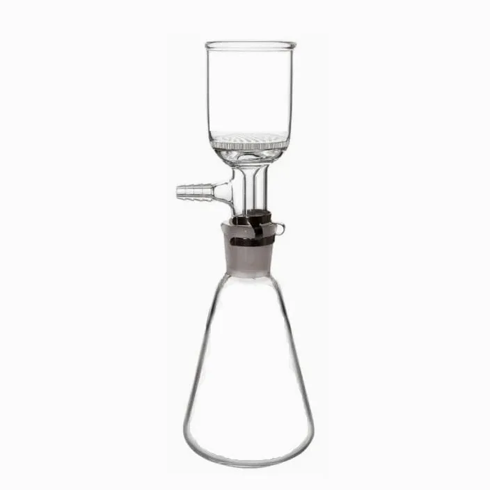 Embudo Büchner de vidrio - Embudo de filtración por succión con calibre de 24 mm, disponible en tamaños de 35 ml a 1000 ml - 1 unidad por paquete(500ml)