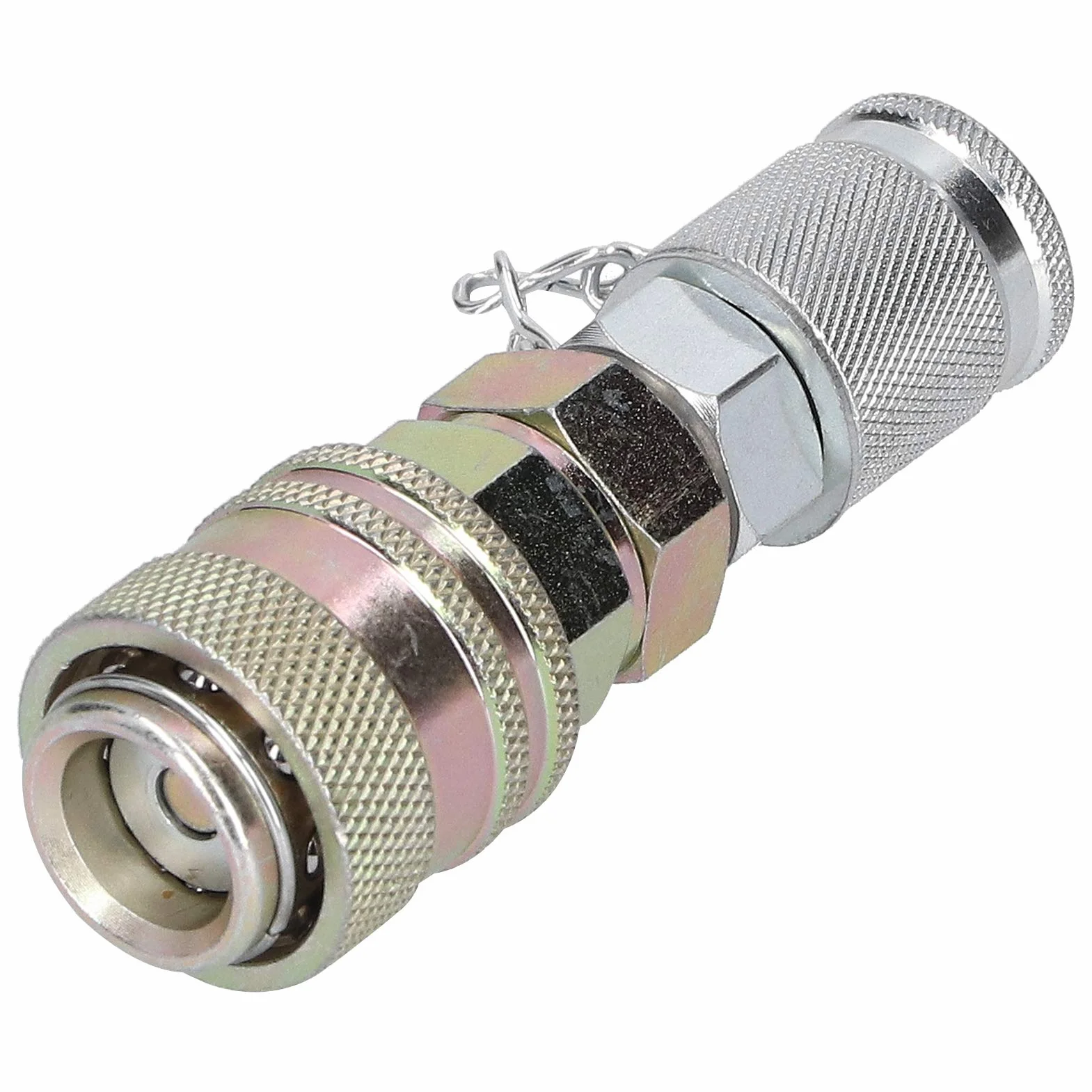 Conector de Acoplamiento Rápido Adaptador de Prueba de Presión Hidráulica G1/8 Resistente a Alta Presión
