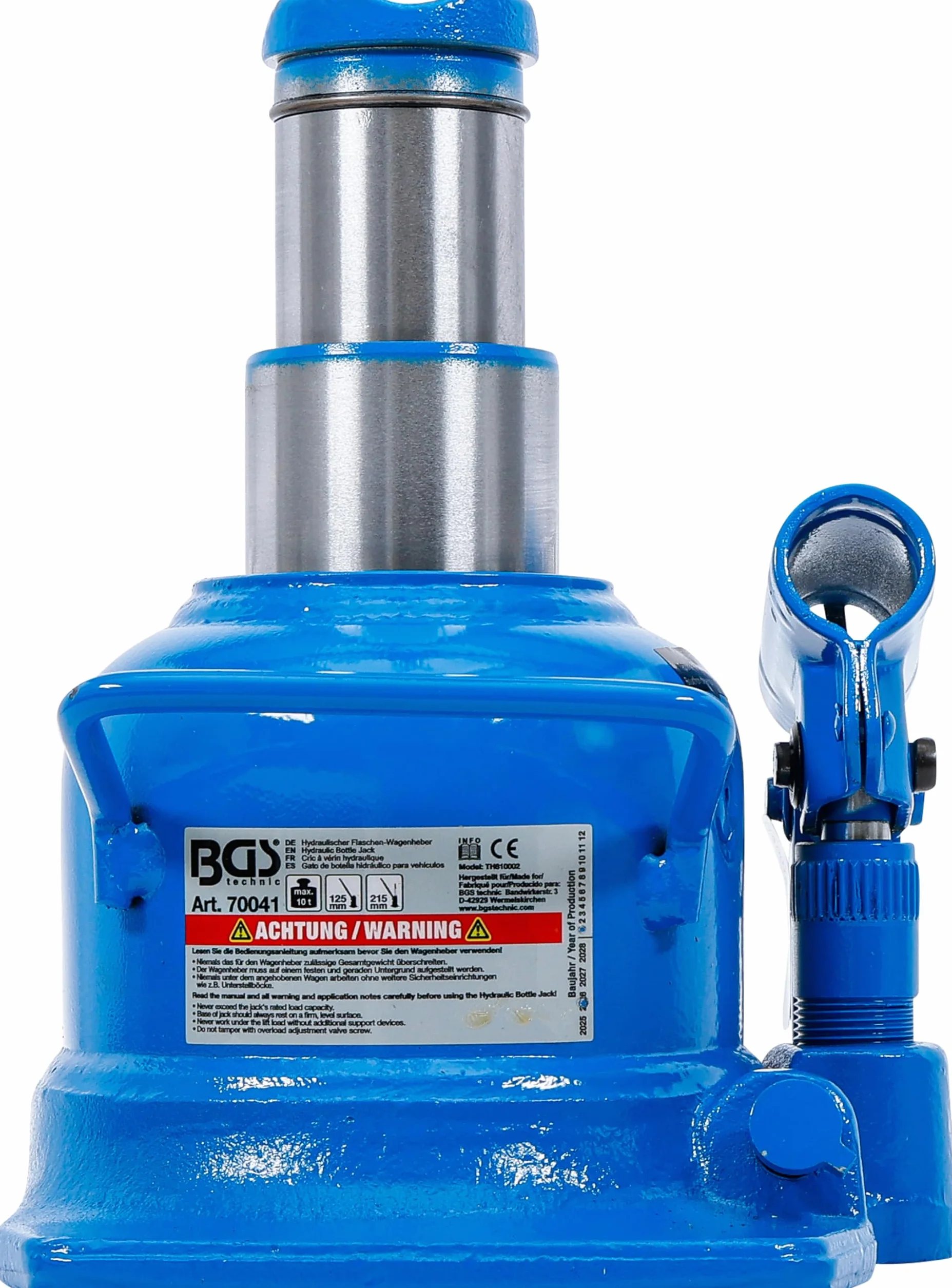 BGS Gato de botella hidráulico extra plano 10 t