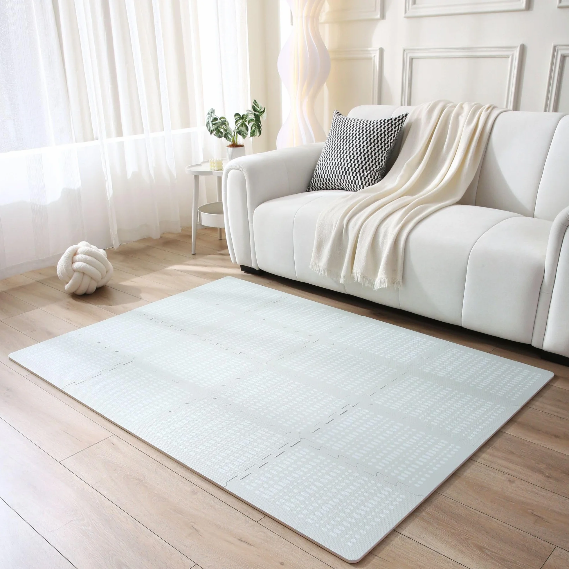 Alfombra Puzzle Suelo Bebe 1,7x1,2m Bosque 16 XL-Placas 60x60cm Esterilla Suave Juegos Bebes Acolchada Libre de Tóxicos Sin Olor Fácil de Limpiar
