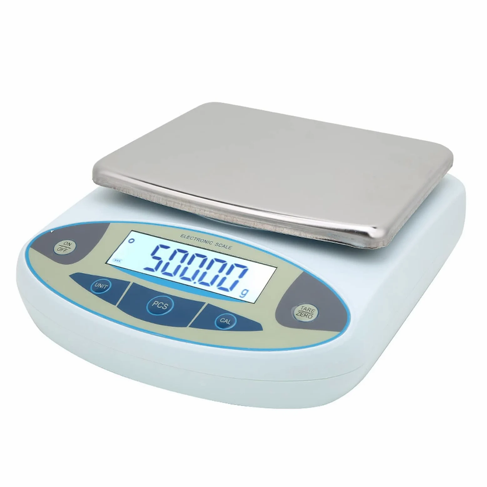 Walfront Balanza Digital de Laboratorio, Balanza de Precisión 5000 G 0,01 G for Pesaje en Laboratorio (Enchufe de la UE)