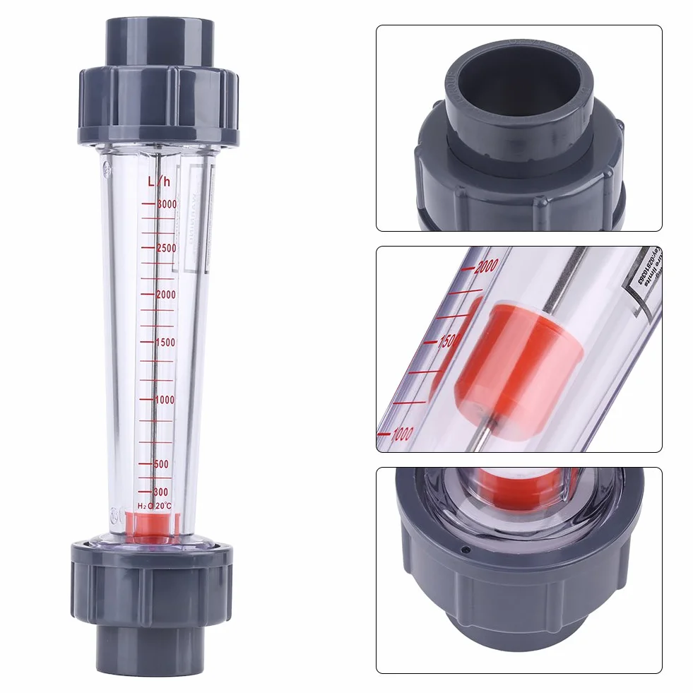 LZS-25 Medidor de caudal rotámetro agua DN25 1" 300-3000L/H ≤0.6Mpa