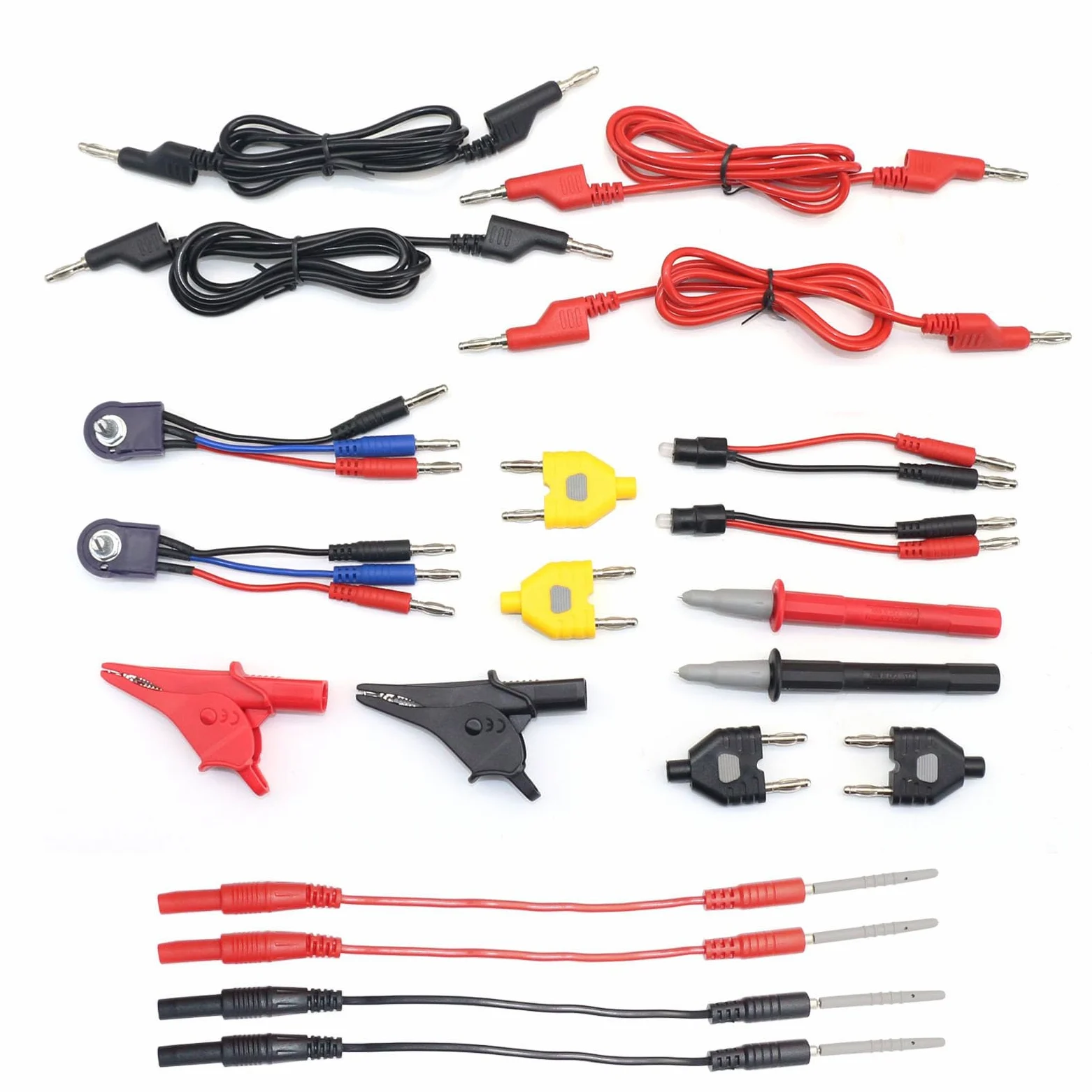 Juego de 68 cables de prueba de circuitos automotrices, juego de pruebas eléctricas para coche, funcionamiento simple para diagnóstico eléctrico de coche y conexión de multímetro, enlace de salida