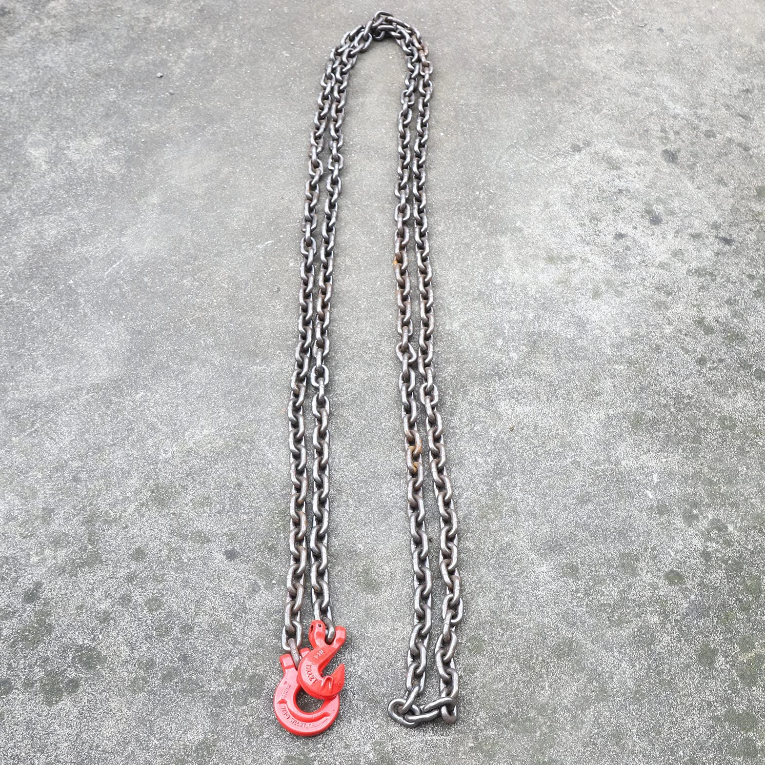 Cadena colgante de acero aleado 20 Mn2 8 mm 2 tonos 3 m 5 m para minería máquinas puertos edificios