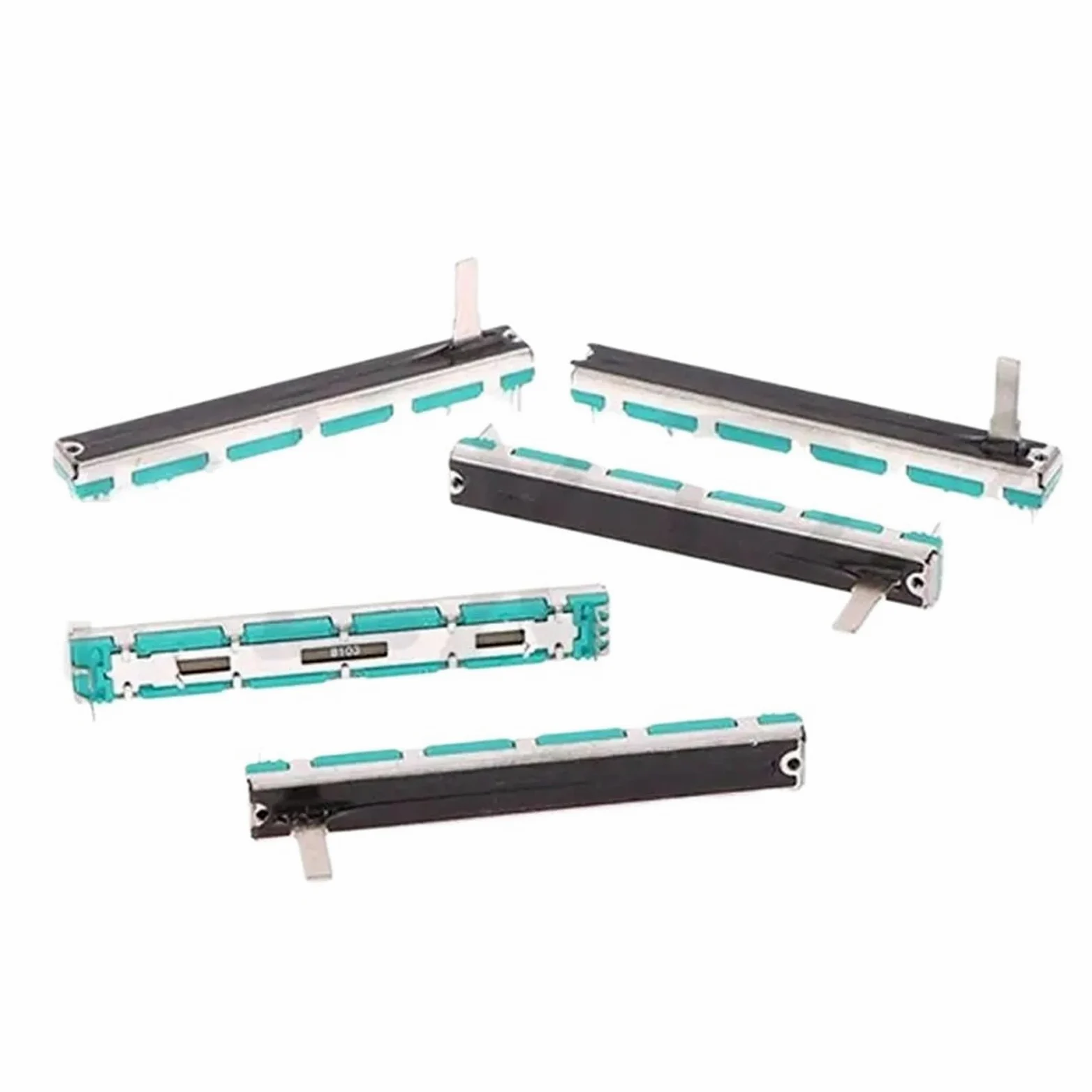 20 piezas potenciómetro deslizante de 75mm resistencia de potenciómetro lineal doble 10K B10K B103 10K Ohm