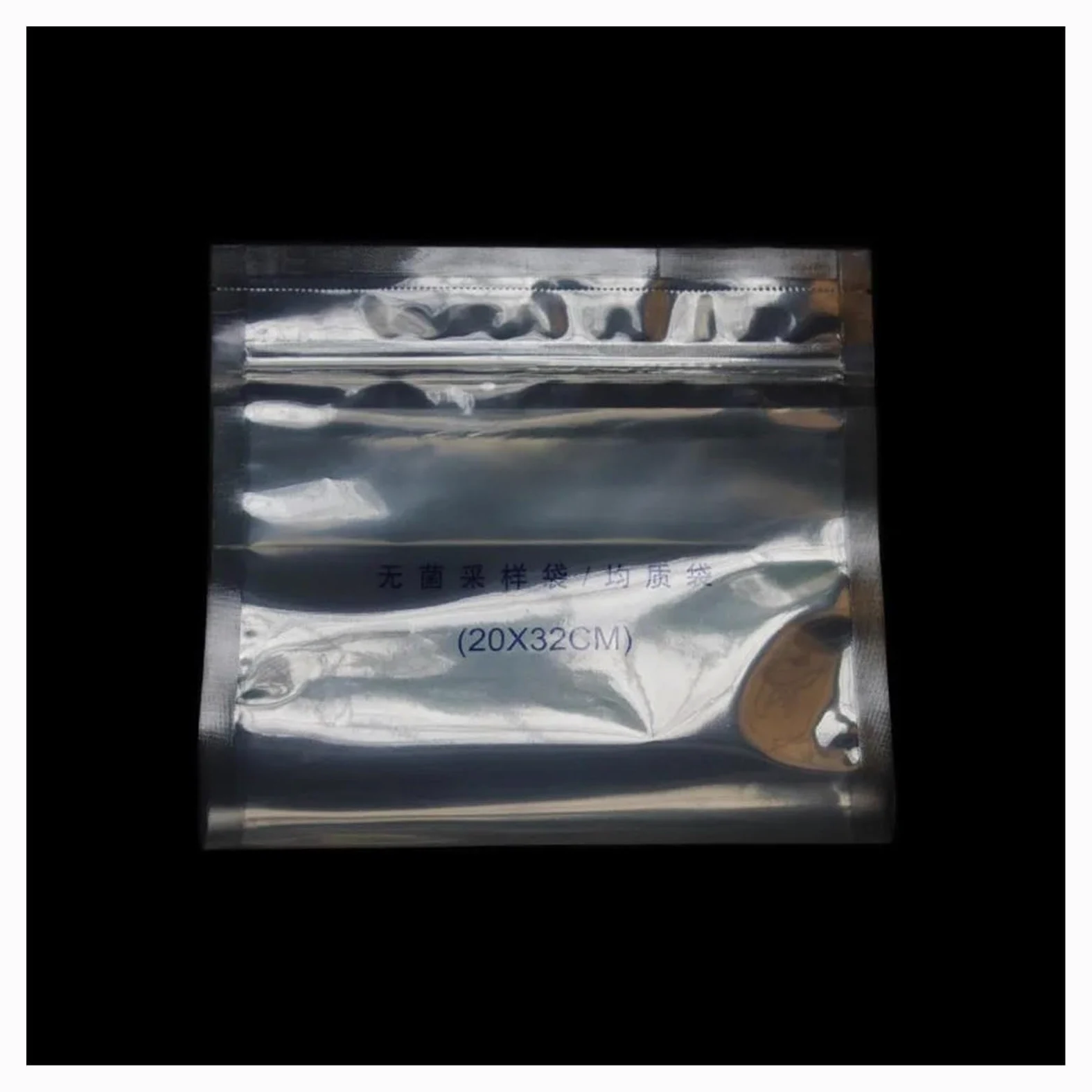 equipo de laboratorio Bolsa de muestreo aséptica homogénea estéril con tira de sellado de 20 cm x 32 cm for homogeneización de muestreadores de 400 ml, bolsa de PE, 100 unidades/paquete