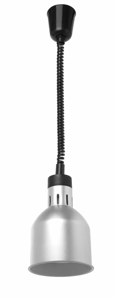 HENDI Lámpara de Calor Colgante Ajustable 250W 230V Infrarrojos Aluminio Plata Ø175x250mm