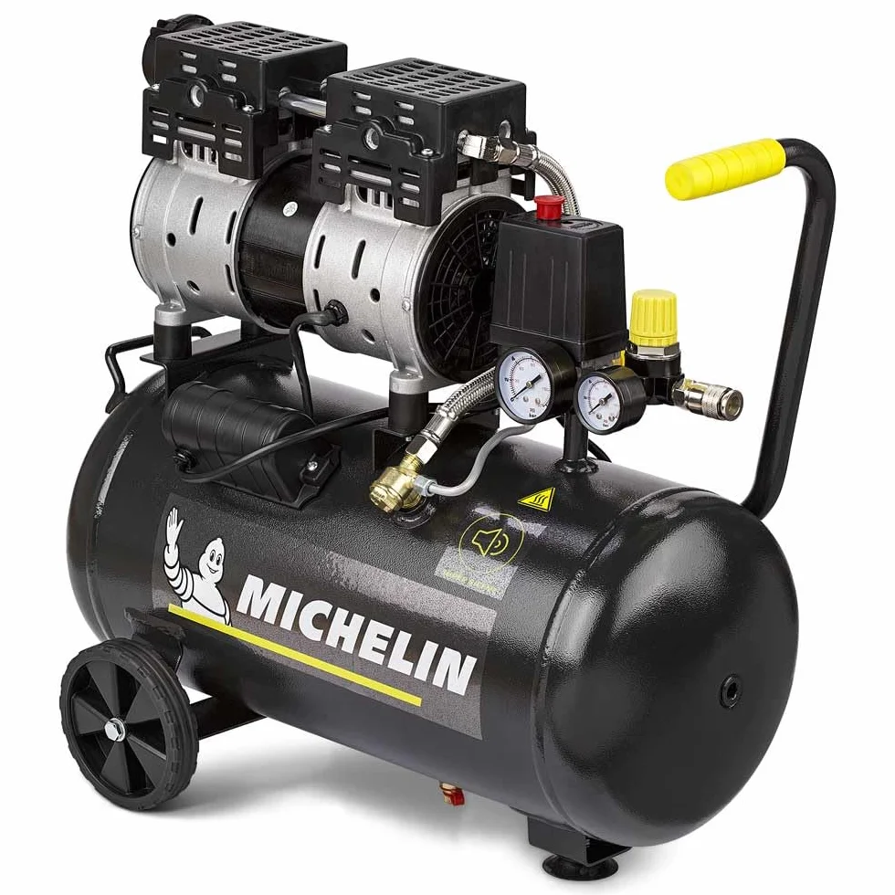 Compresor de Aire Silencioso MICHELIN CA-MX24-1 24L 1HP Portátil