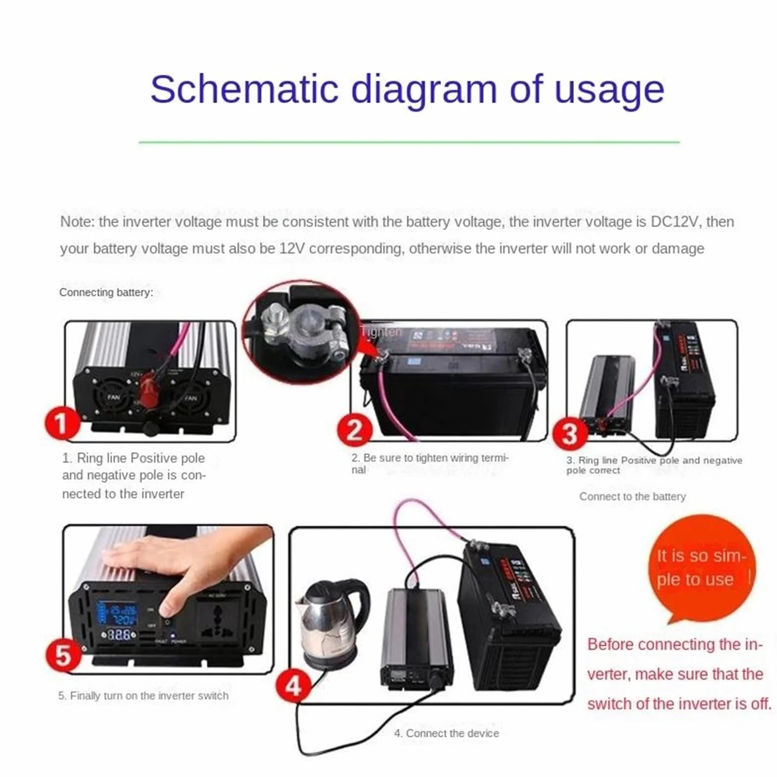 Inversor Inversor De Onda Sinusoidal Pura De 4000W 5000W 12V 220V 24V 110V Convertidor De Voltaje Portátil De CC A CA Inversor Solar para Coche(5000W 24V 220V 60HZ)