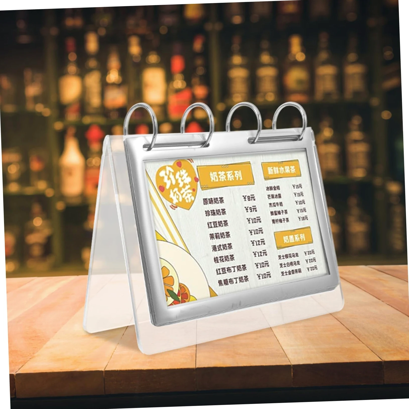 EXCEART 5piezas Soporte De Menú Vertical De Transparente Para Mesa Exhibidor De Carteles Para Restaurantes y Tiendas Para Publicidad y Presentación De Menús