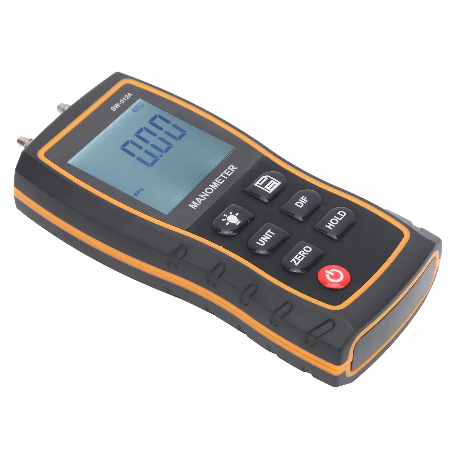 Manómetro Diferencial, SW 512A Medidor de Presión Diferencial Digital de Mano de Alta Precisión Monitor HVAC para Ventilación Sala Limpia, Manómetros