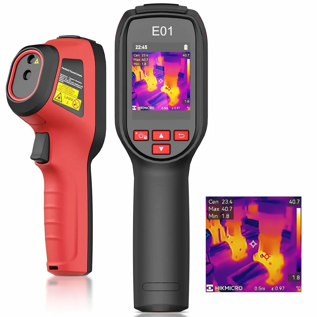 HIKMICRO E01 SuperIR Cámara Térmica de Mano Compacta 240x240 20 Hz -20°C a 400°C