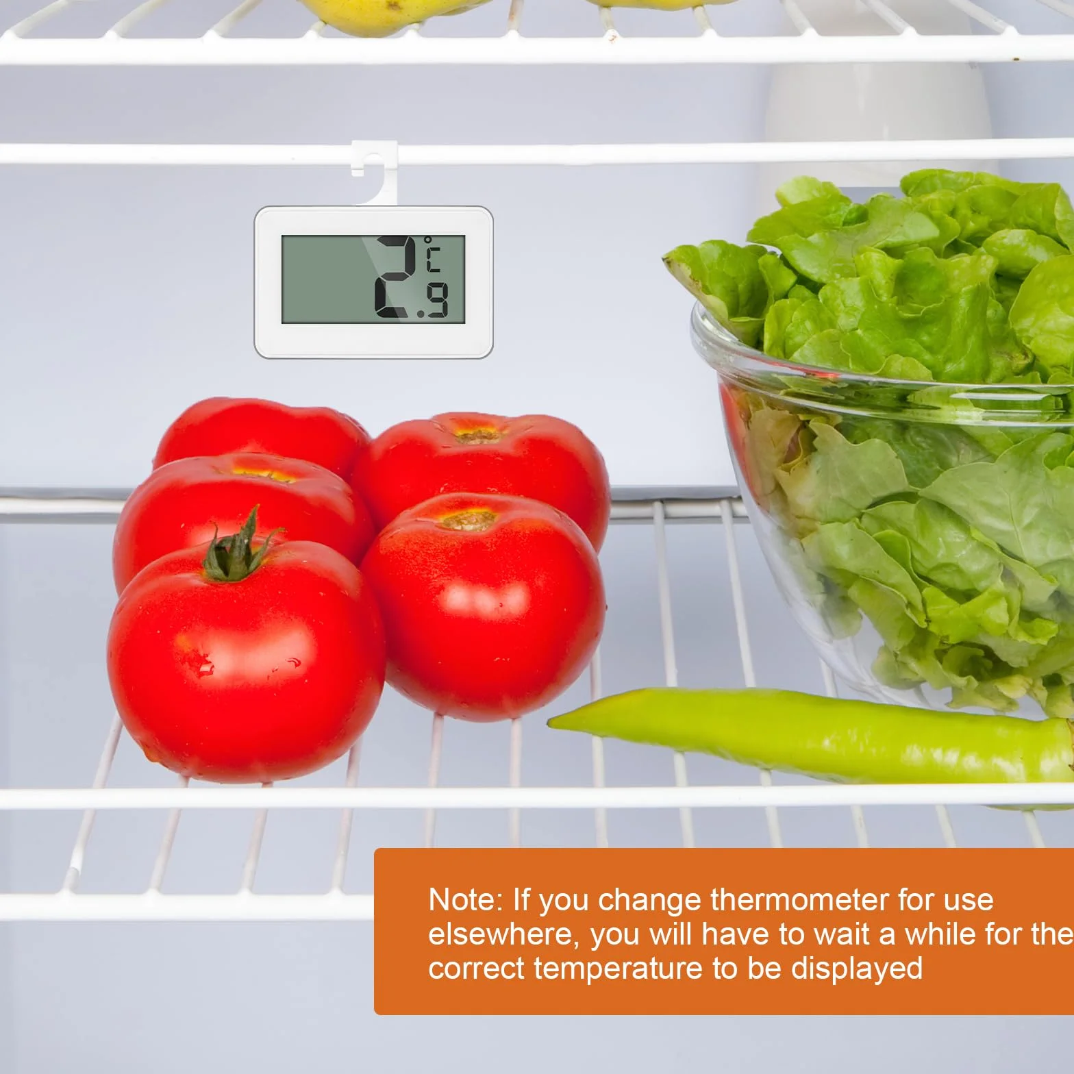 Termometro Digital Cocina, Mini Termometro Nevera, Termometro Congelador Refrigerador